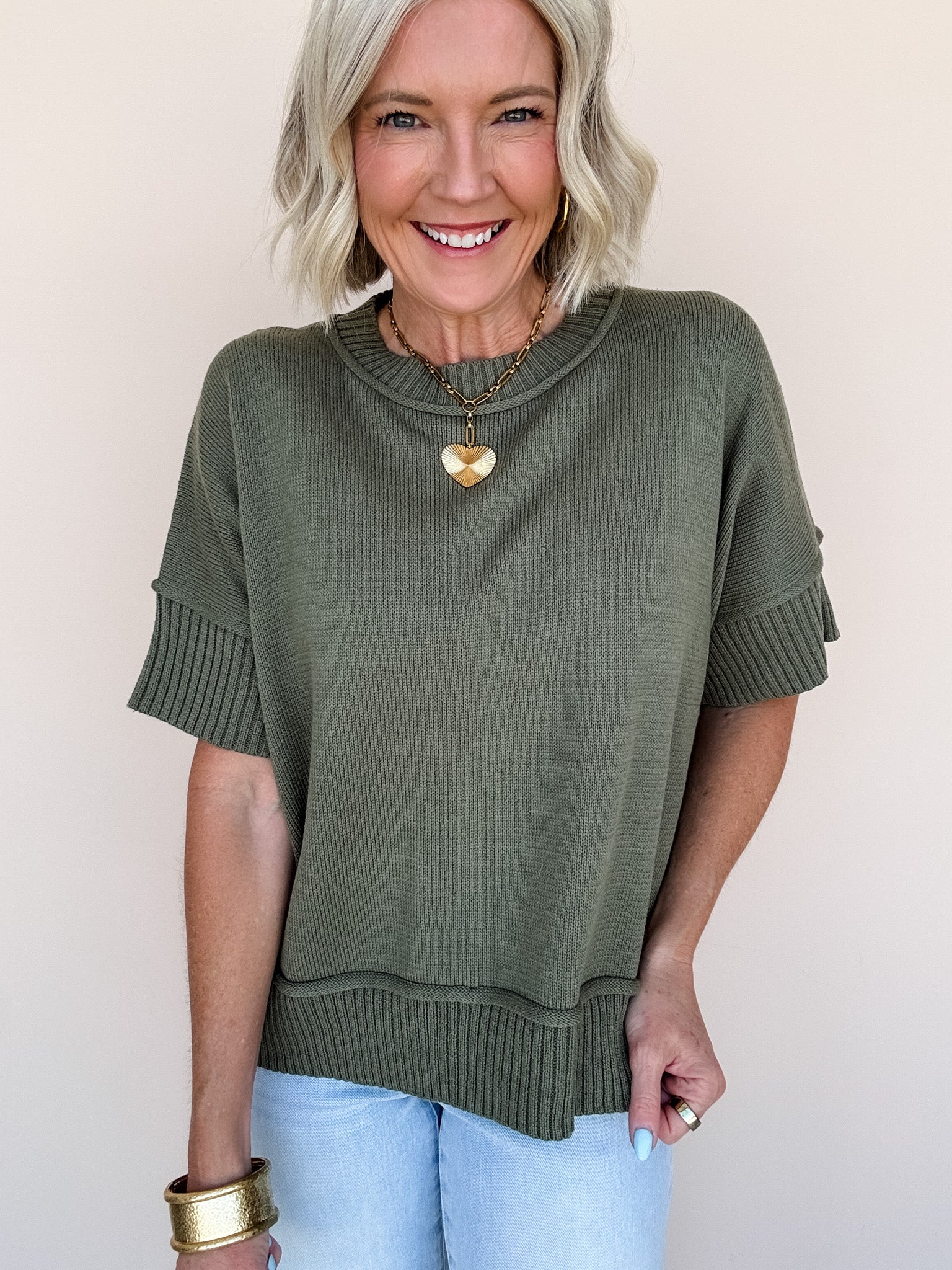 Right Touch Sweater | Olive