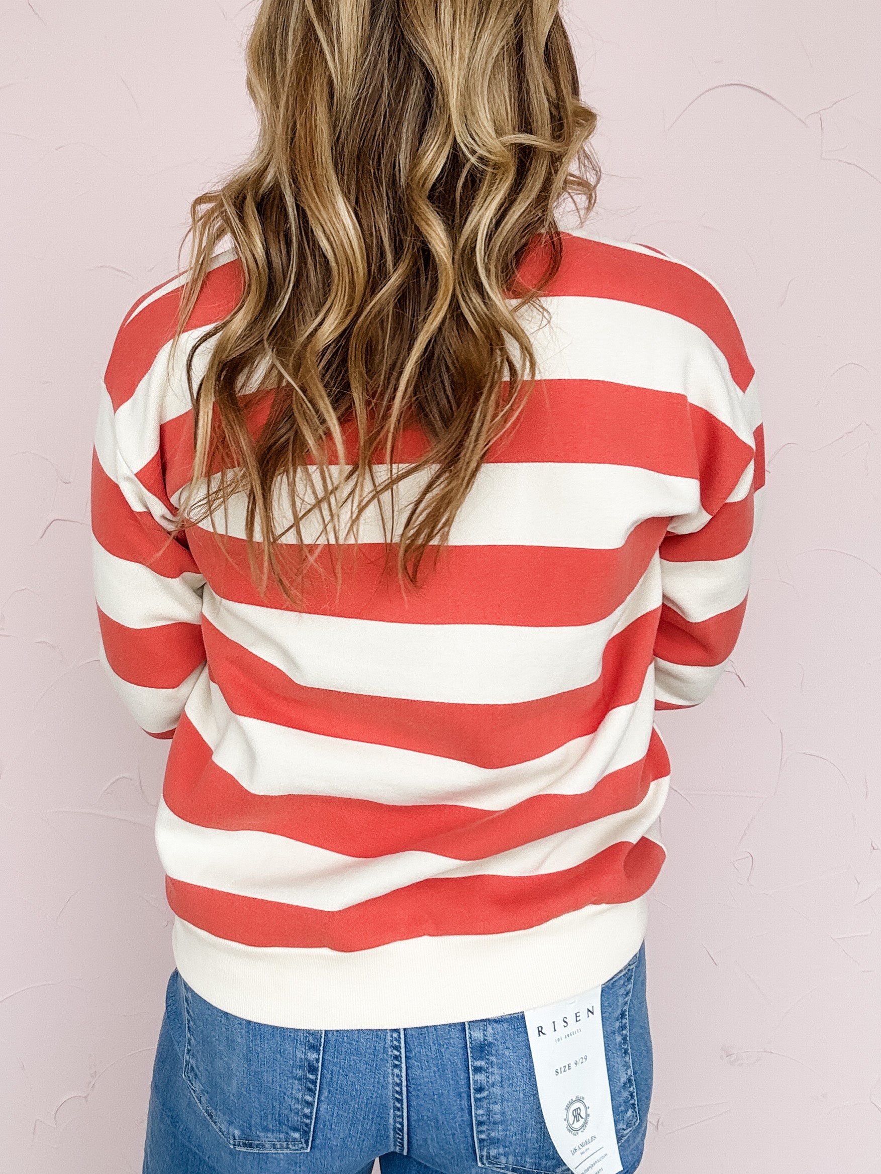 Coral Flare Zip Pullover