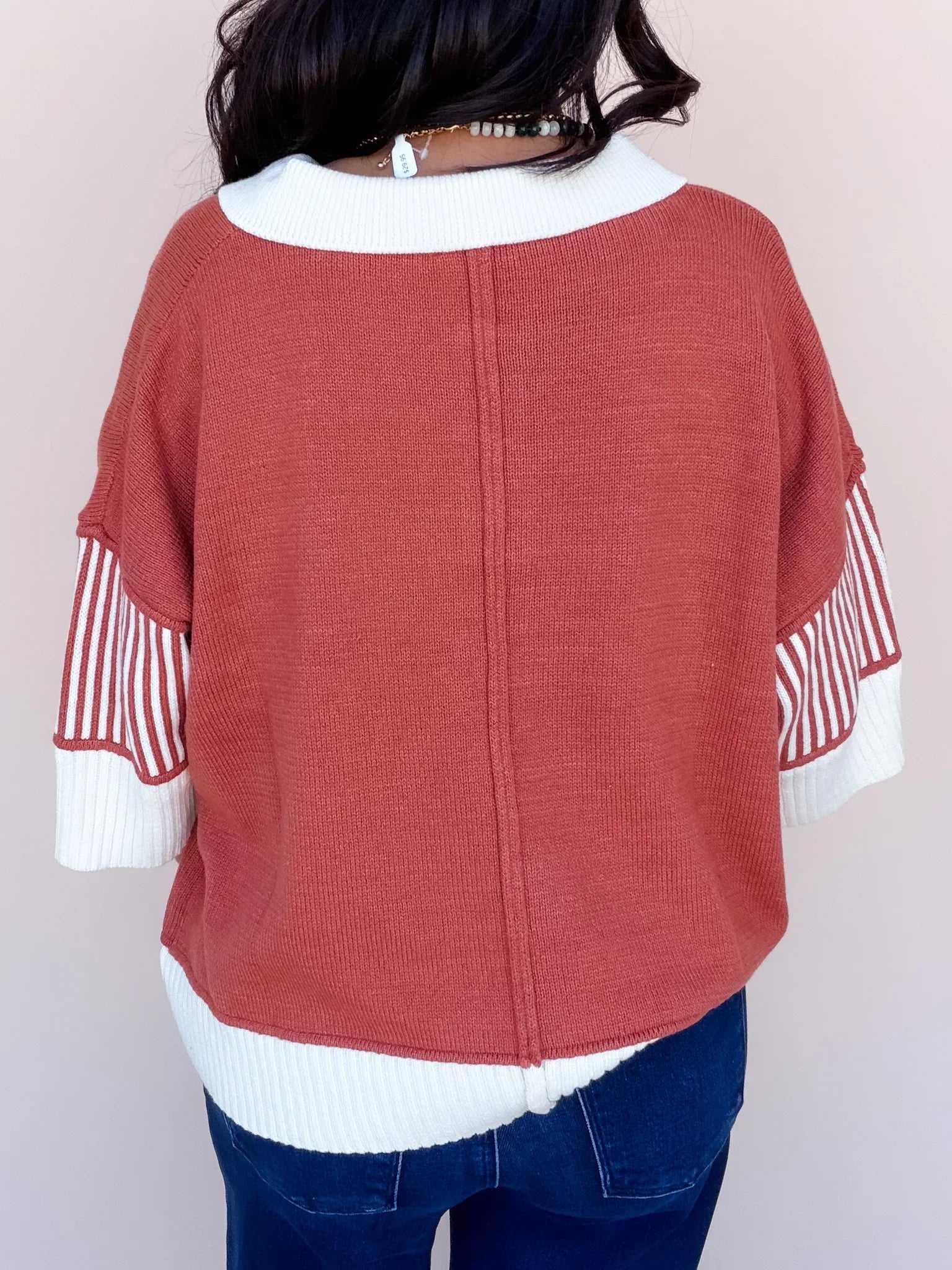 Weekend Polo Sweater | Rust