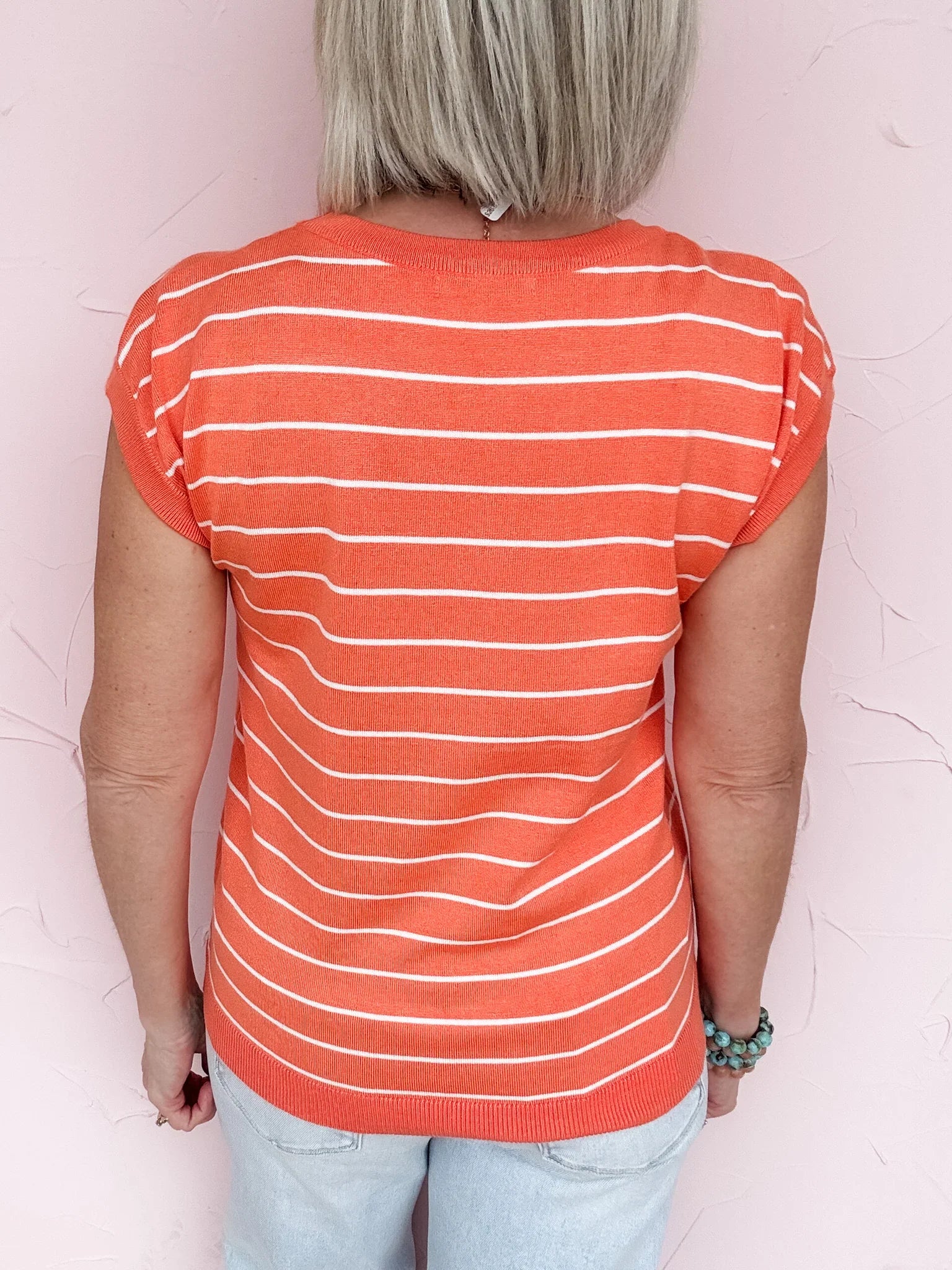 Orange Grove Stripe Top - 30% Off