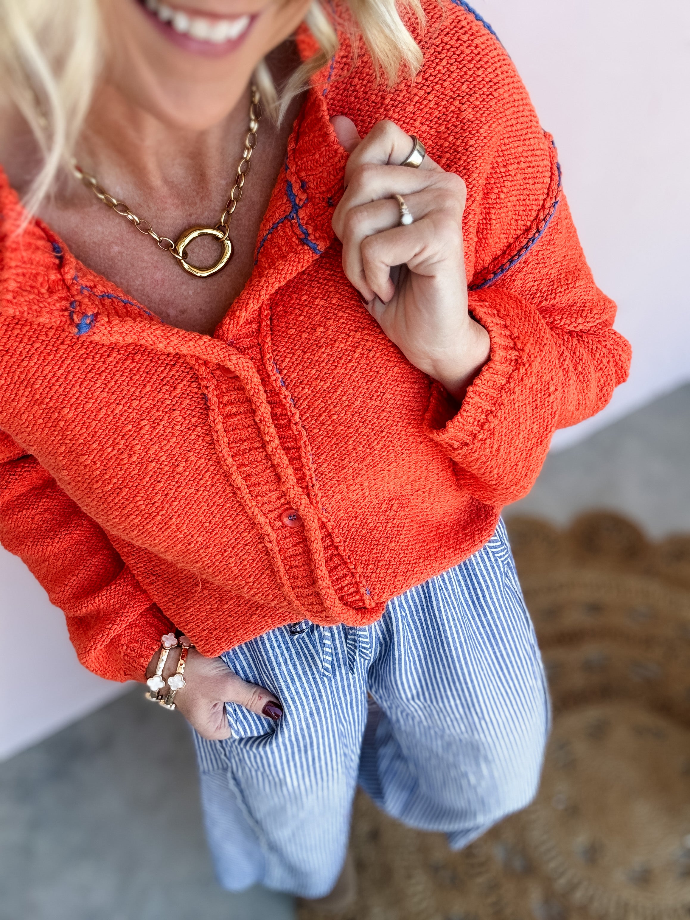 Daybreak Contrast Cardigan