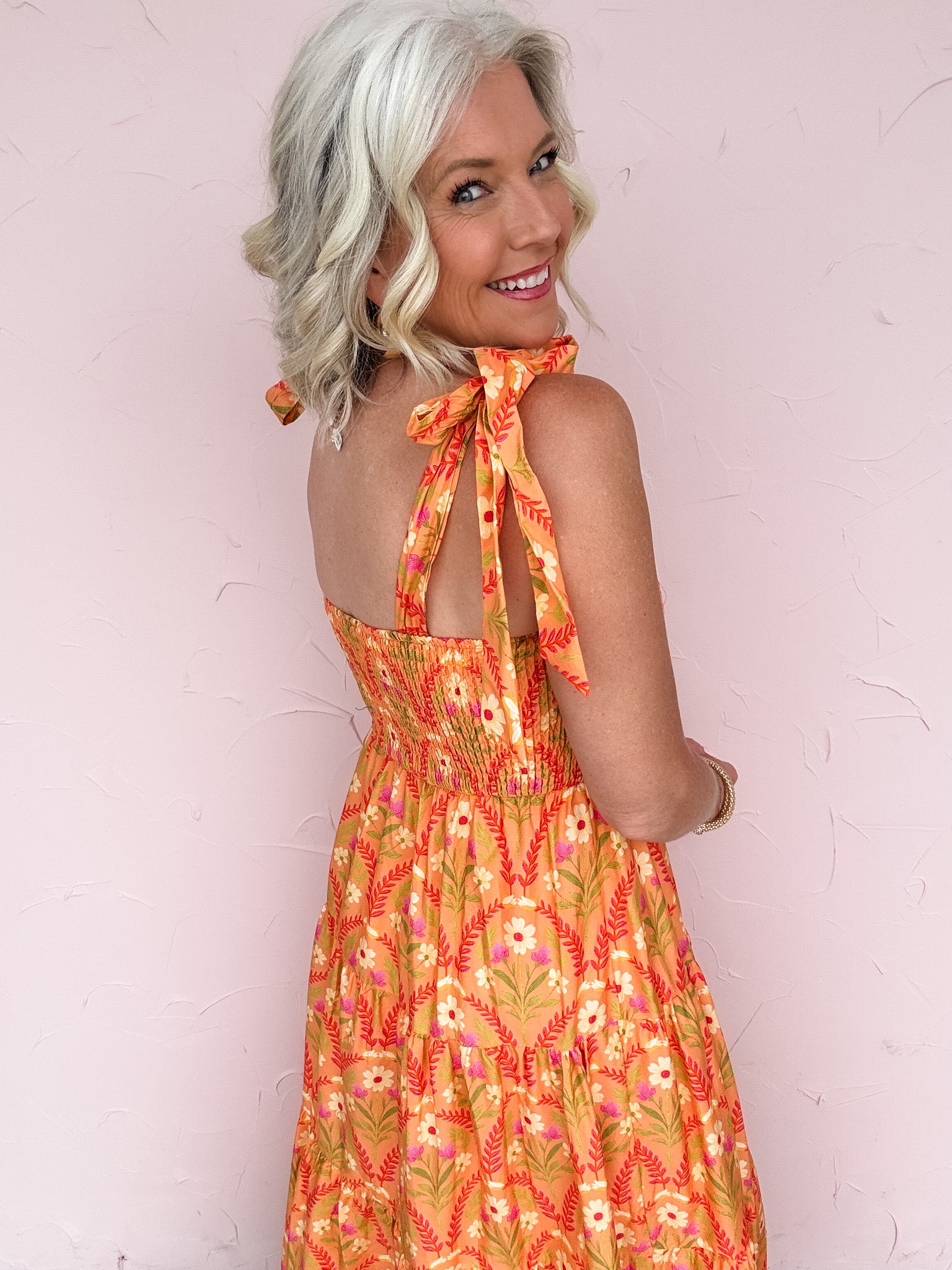 Sunset Story Tie Strap Dress