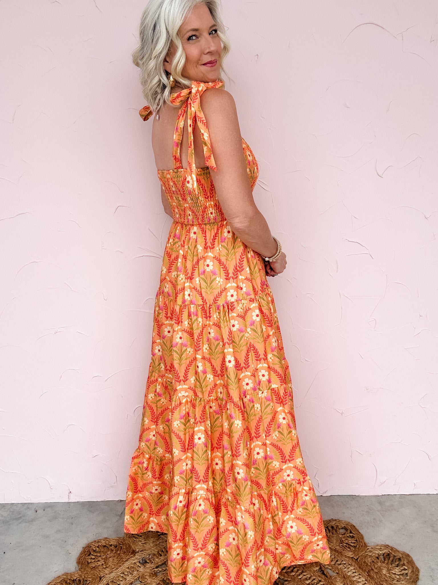 Sunset Story Tie Strap Dress
