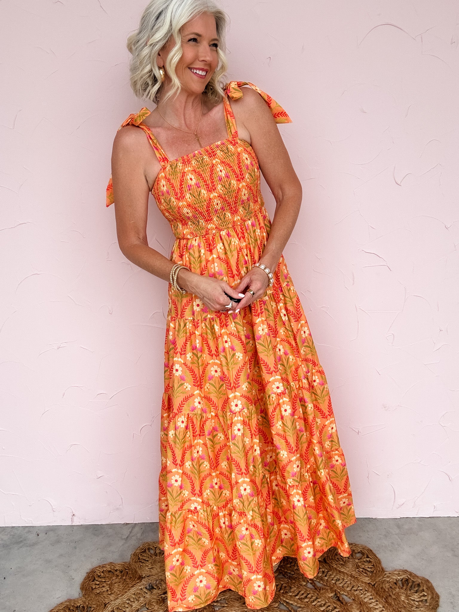 Sunset Story Tie Strap Dress