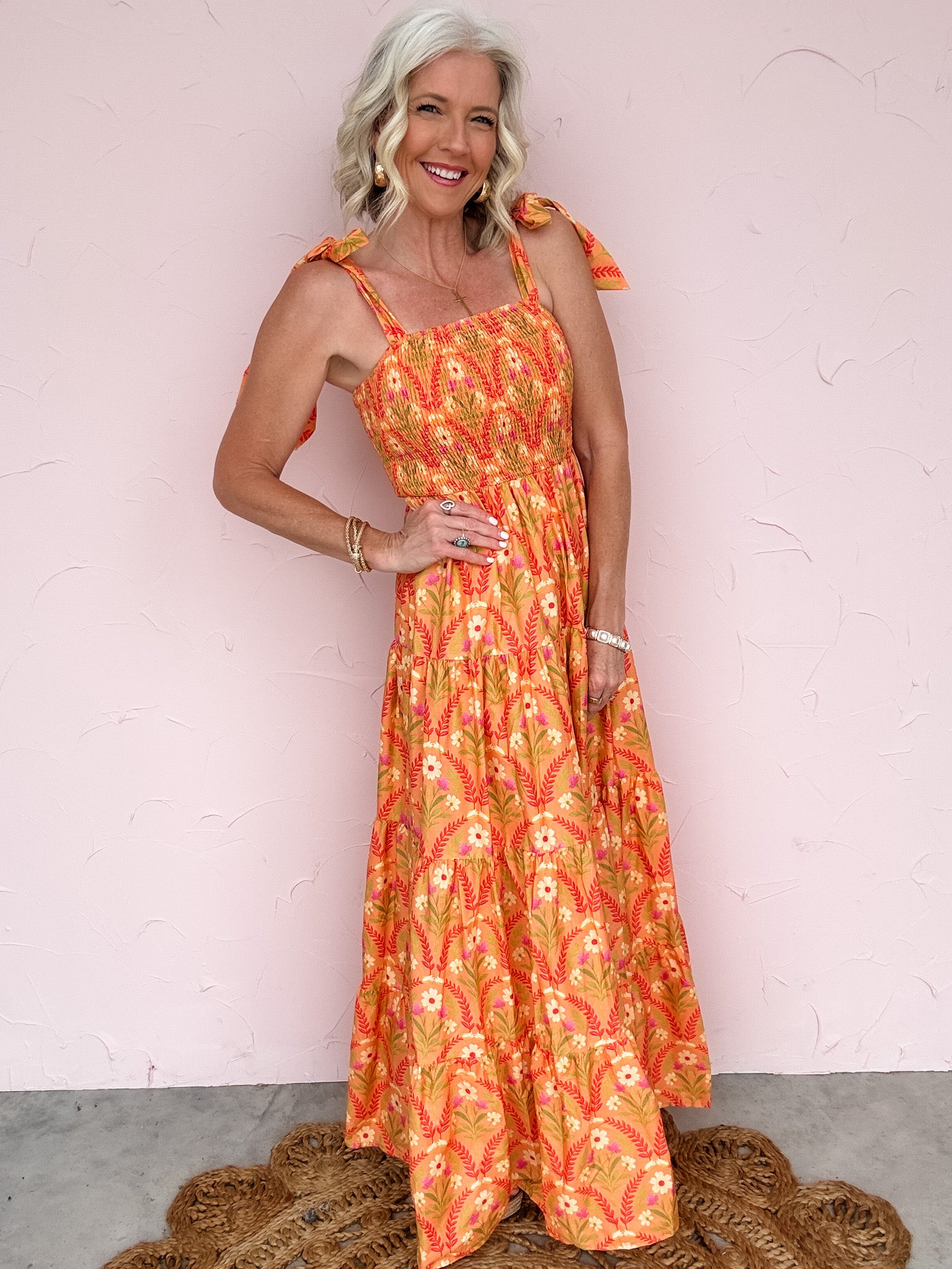 Sunset Story Tie Strap Dress