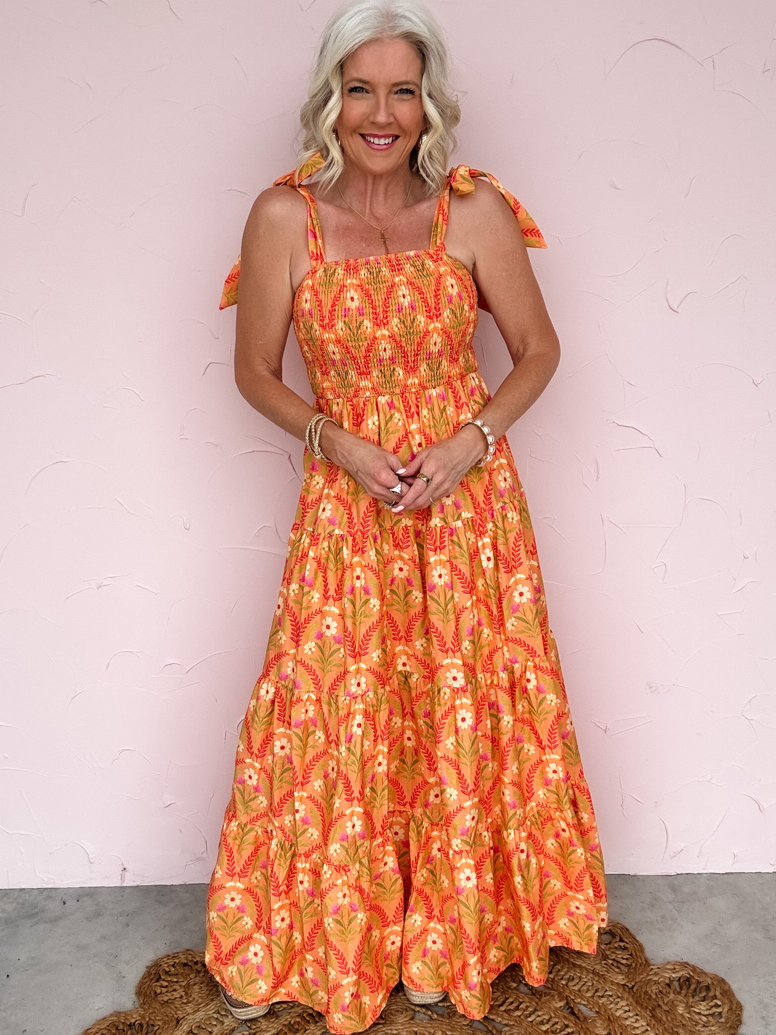 Sunset Story Tie Strap Dress