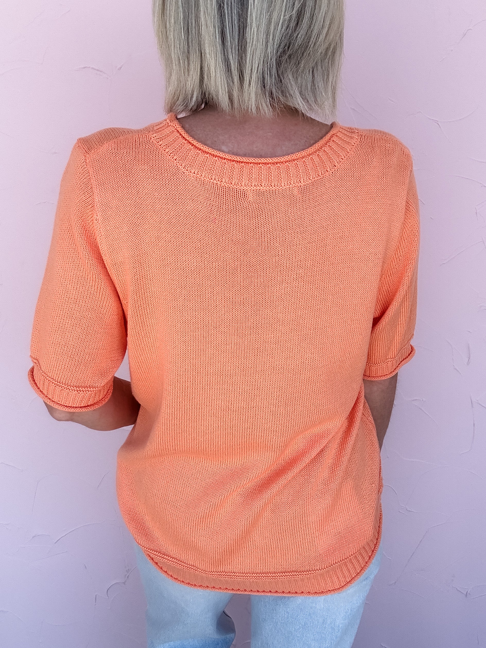 Peachy Keen Knit Top