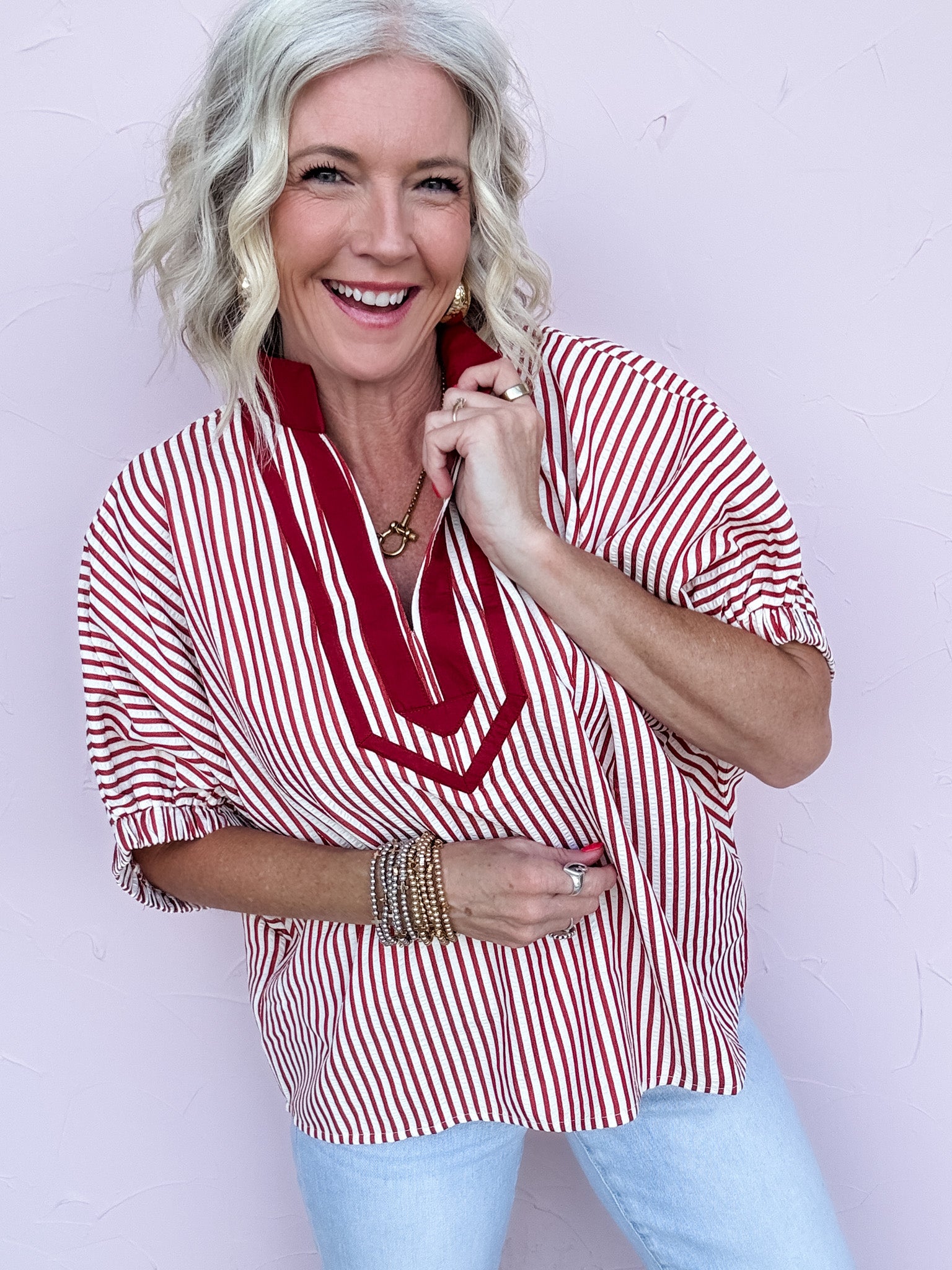 Cardinal Charm Top