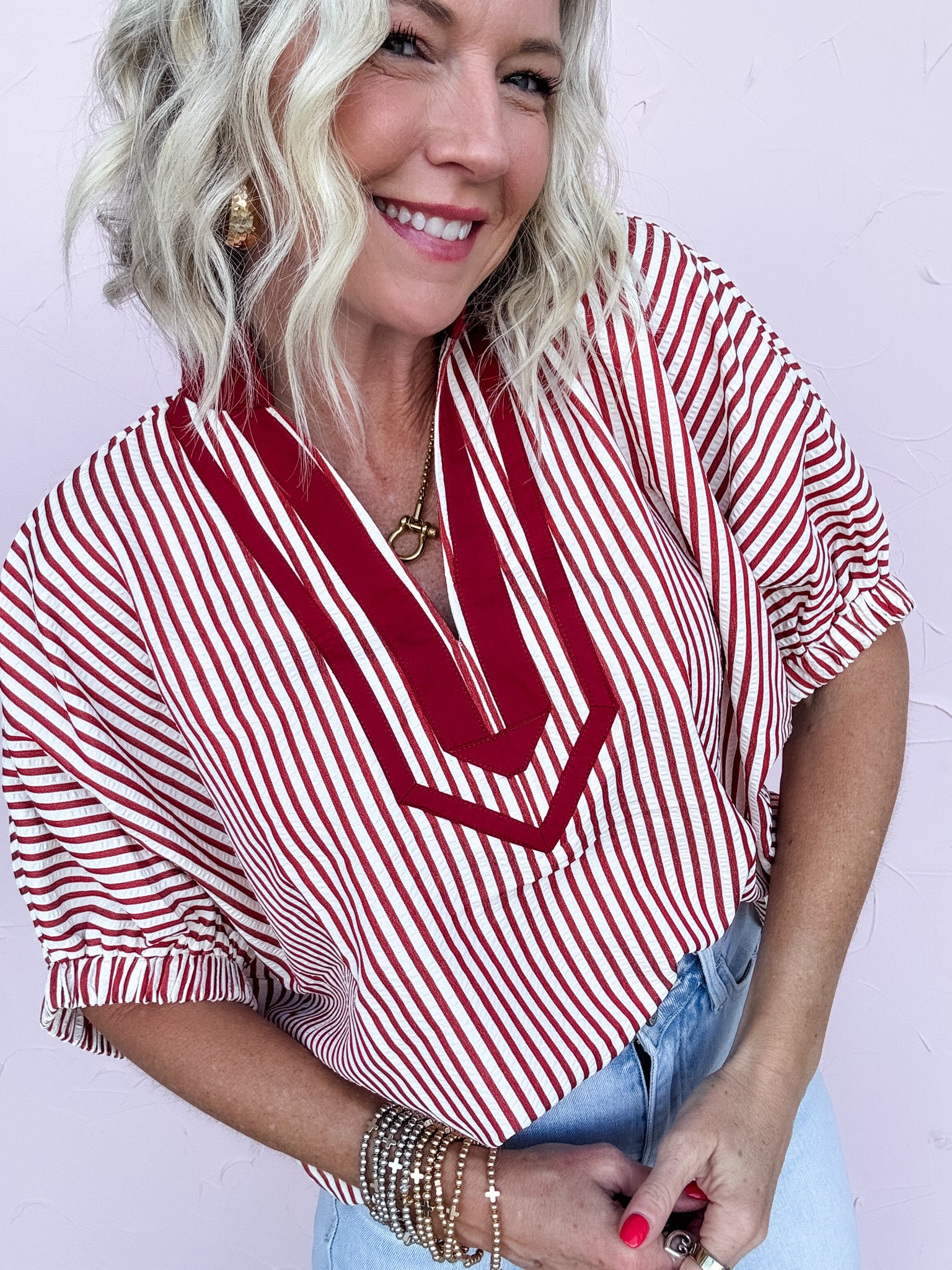 Cardinal Charm Top