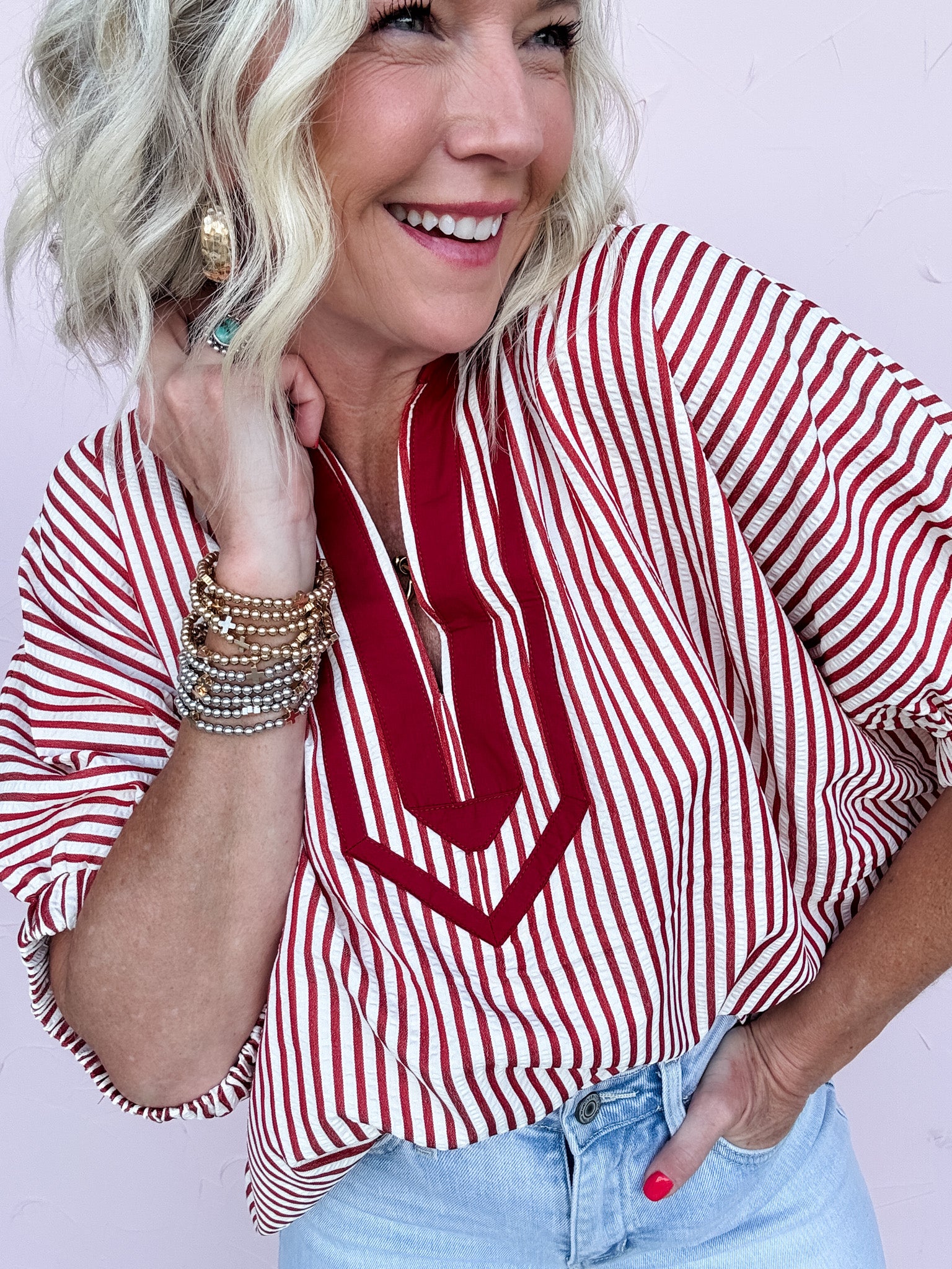 Cardinal Charm Top