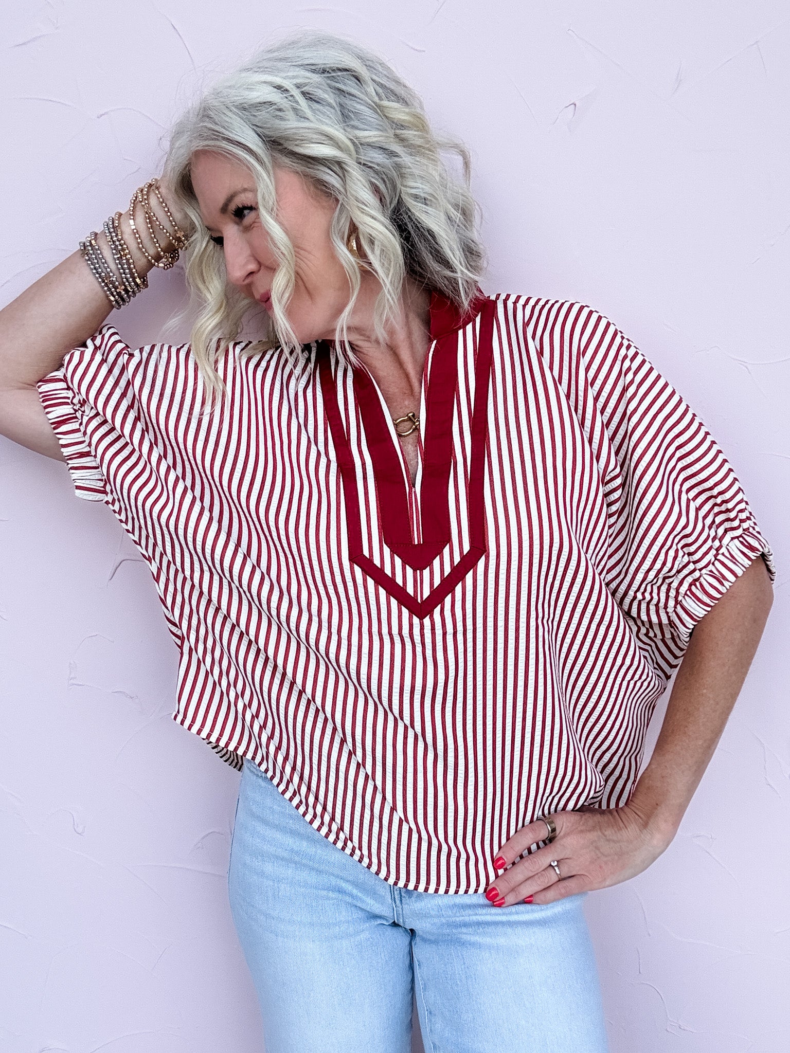 Cardinal Charm Top