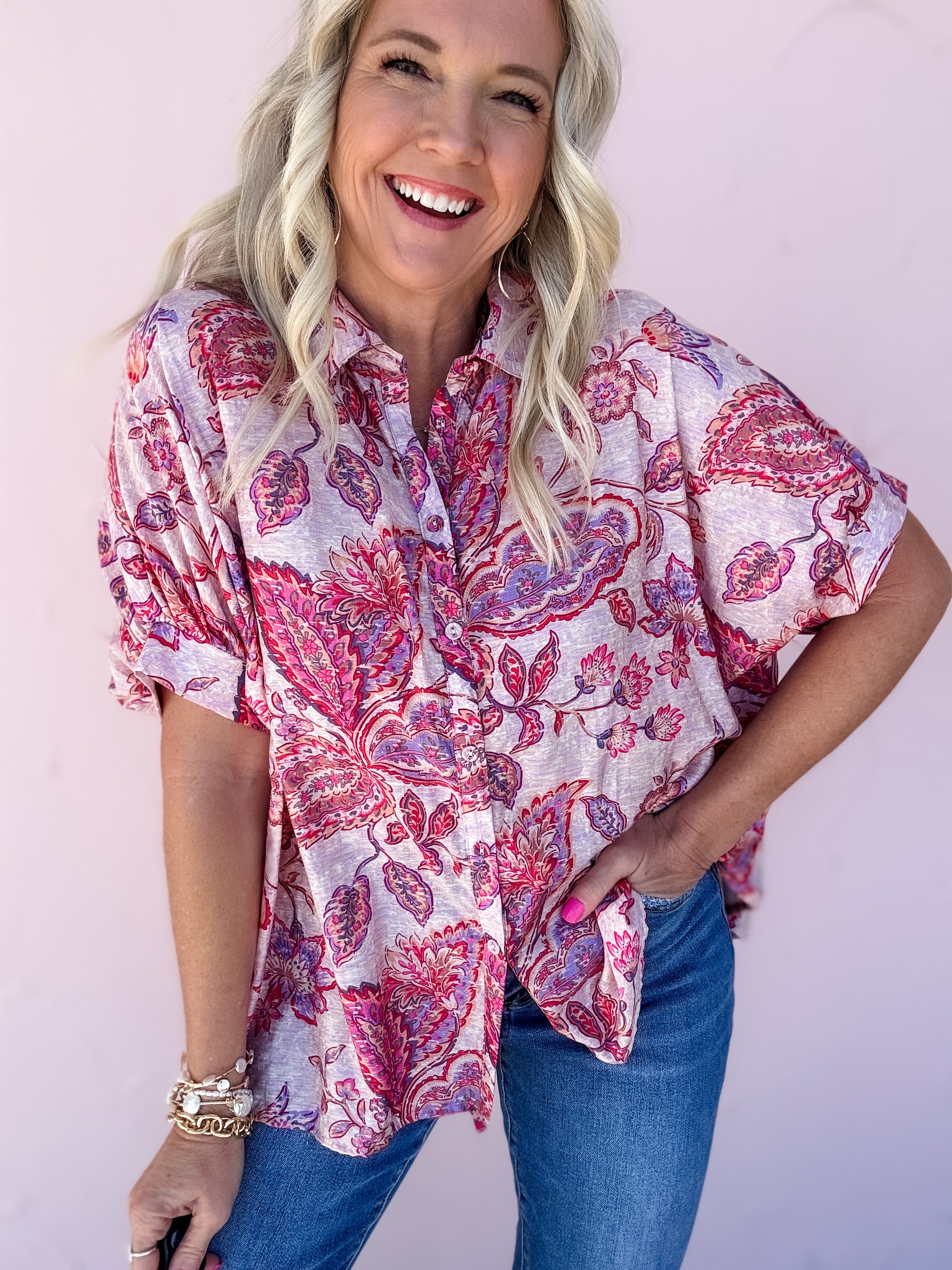 Paisley Blossom Top