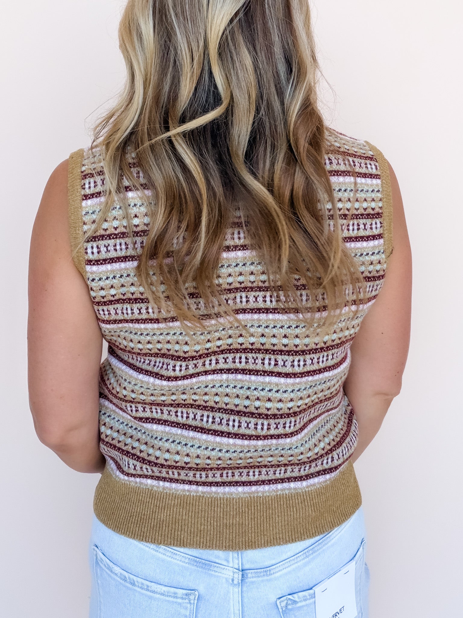 Fair Isle Knit Vest