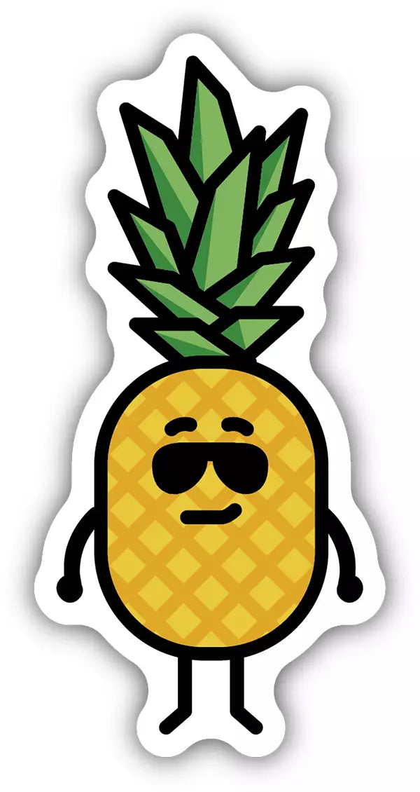 Pineapple Man Sticker