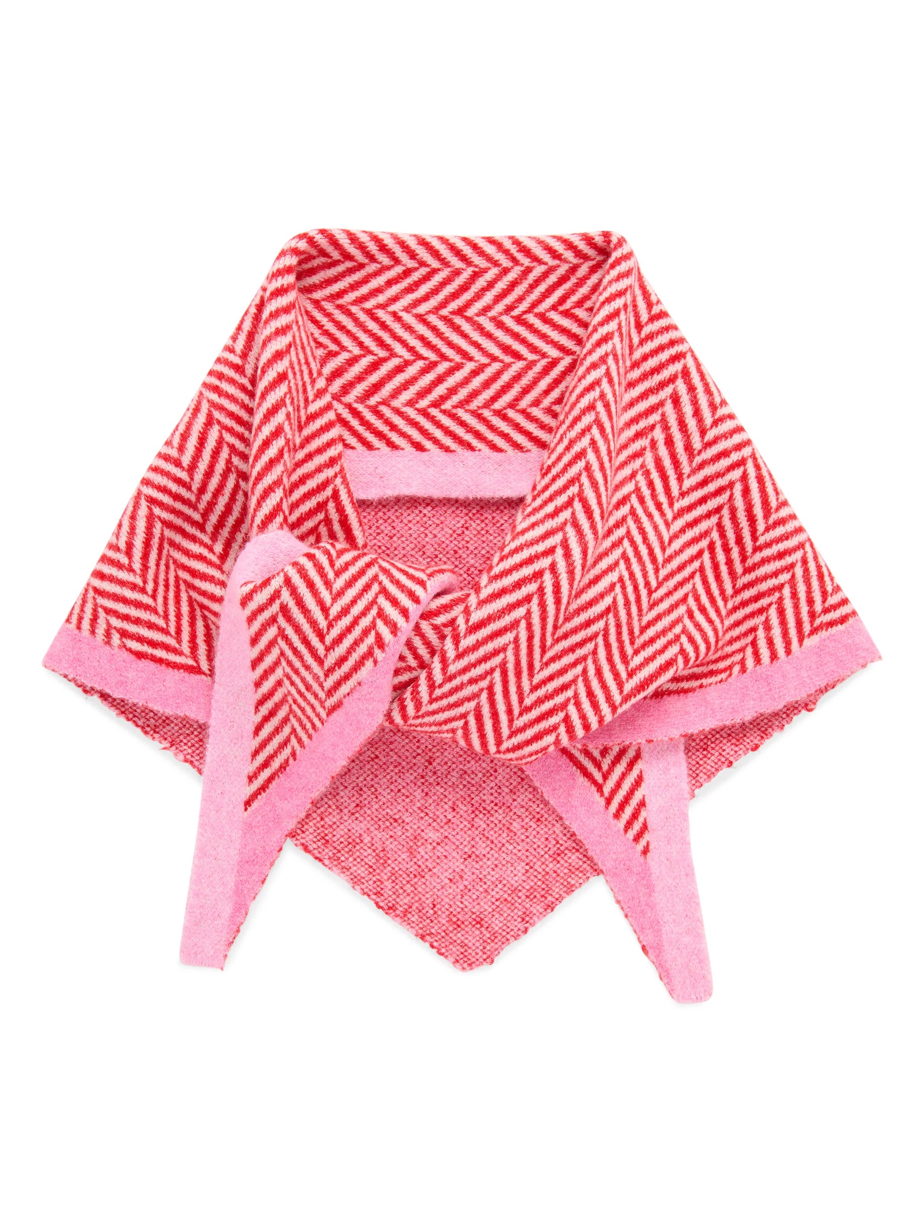 Ziggy Triangle Scarf | Red