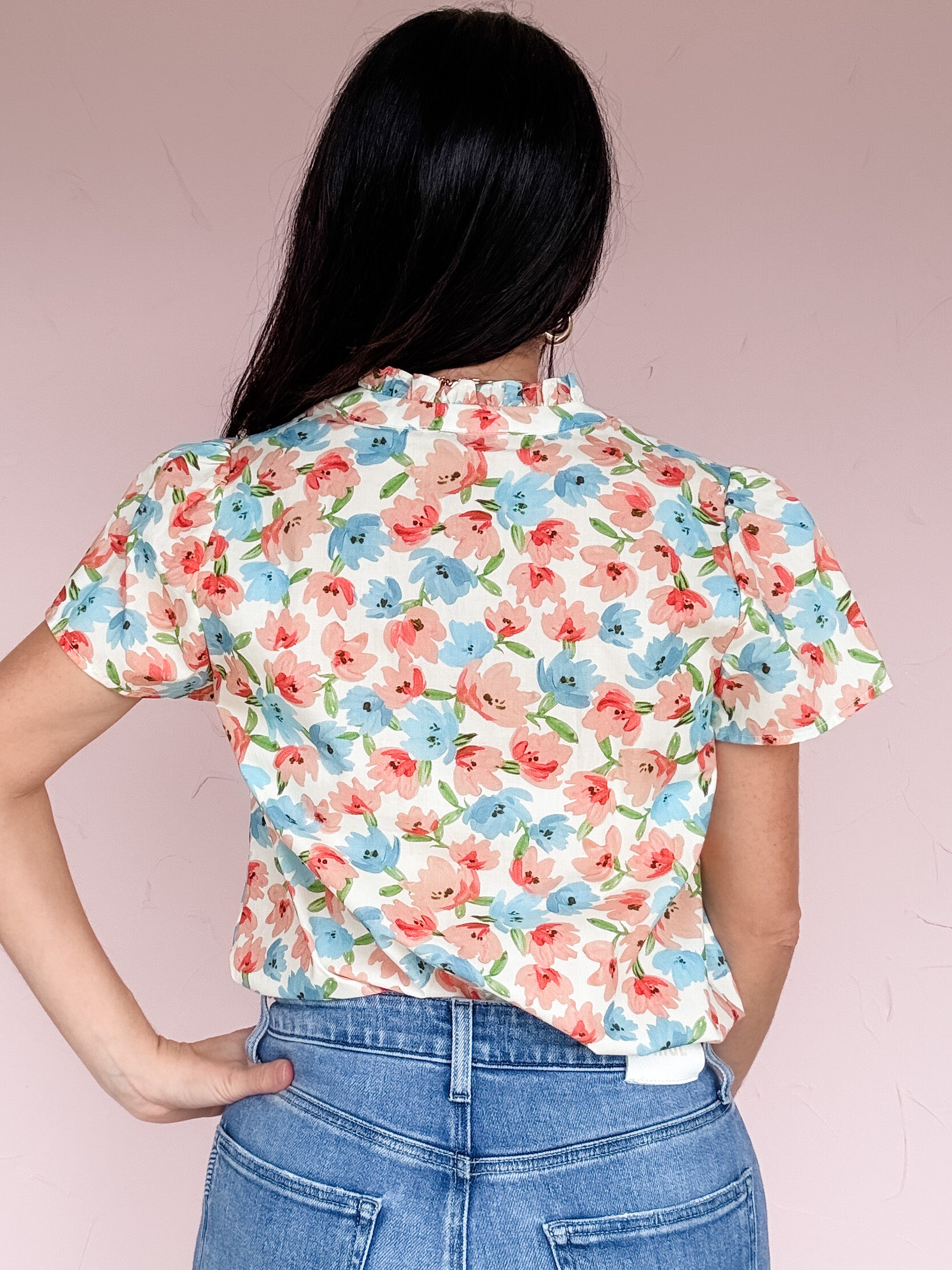 Capri Bloom Button Down