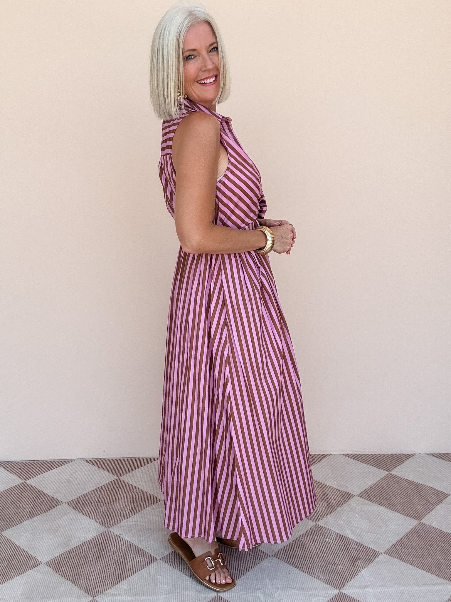 Desert Rose Stripe Dress