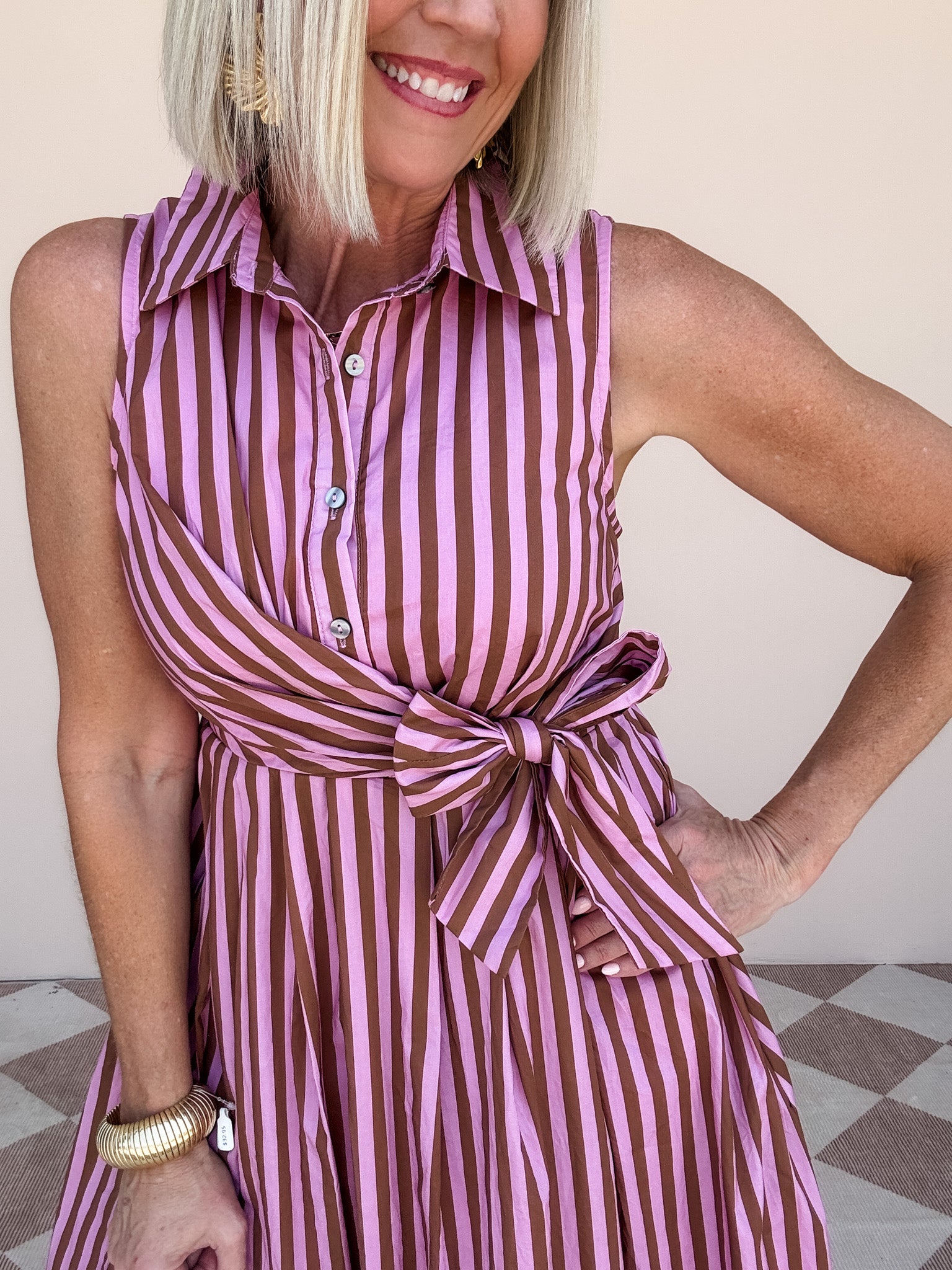 Desert Rose Stripe Dress