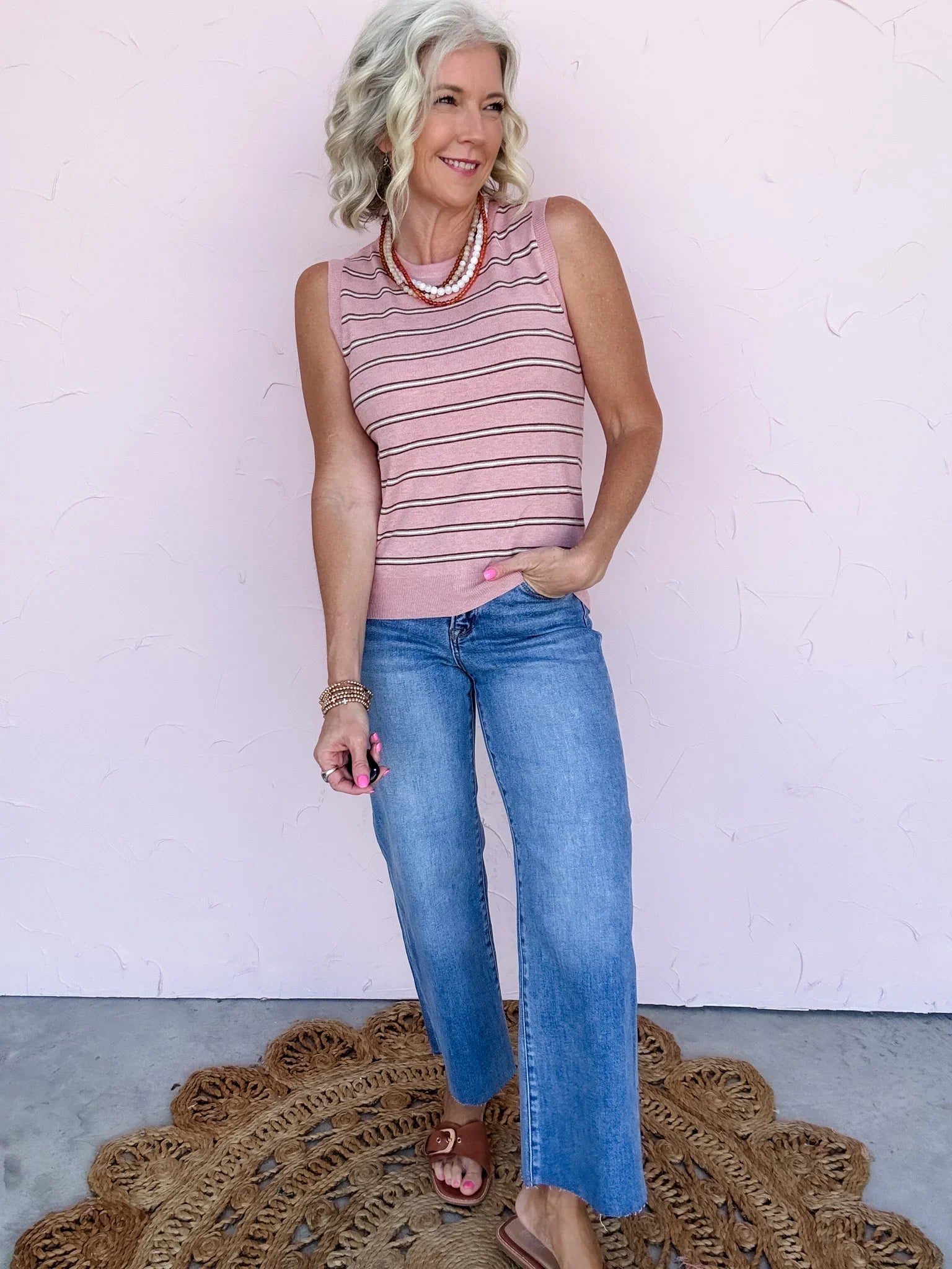 Strawberry Cream Sweater Tank