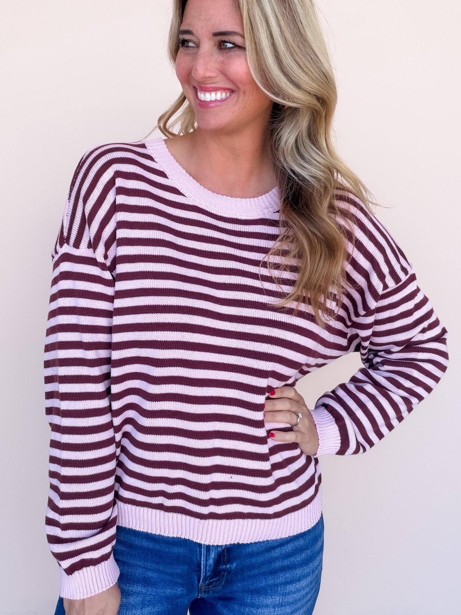 Back Story Sweater | Light Pink