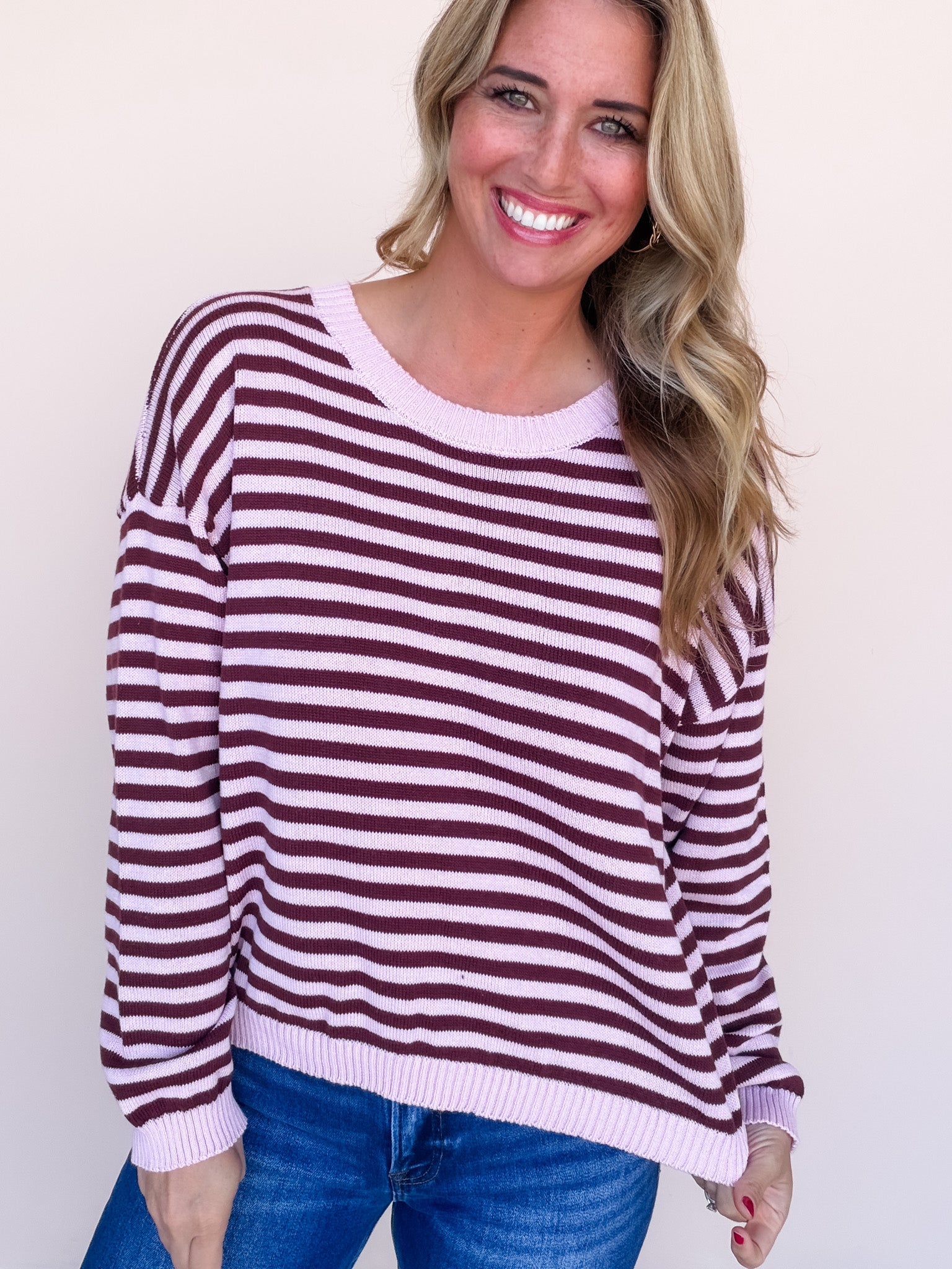 Back Story Sweater | Light Pink