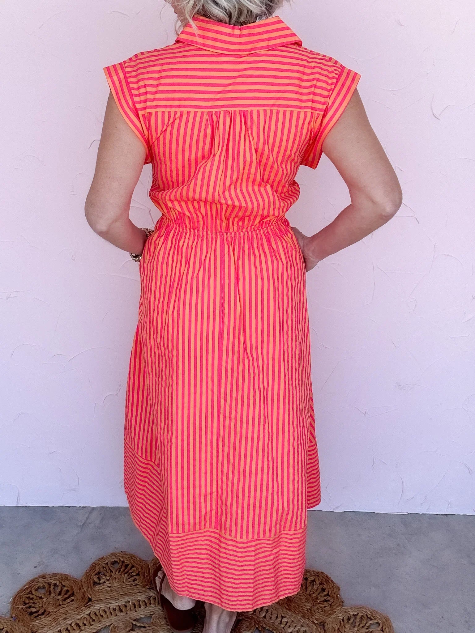 Radiant Rush Stripe Dress - 30% Off