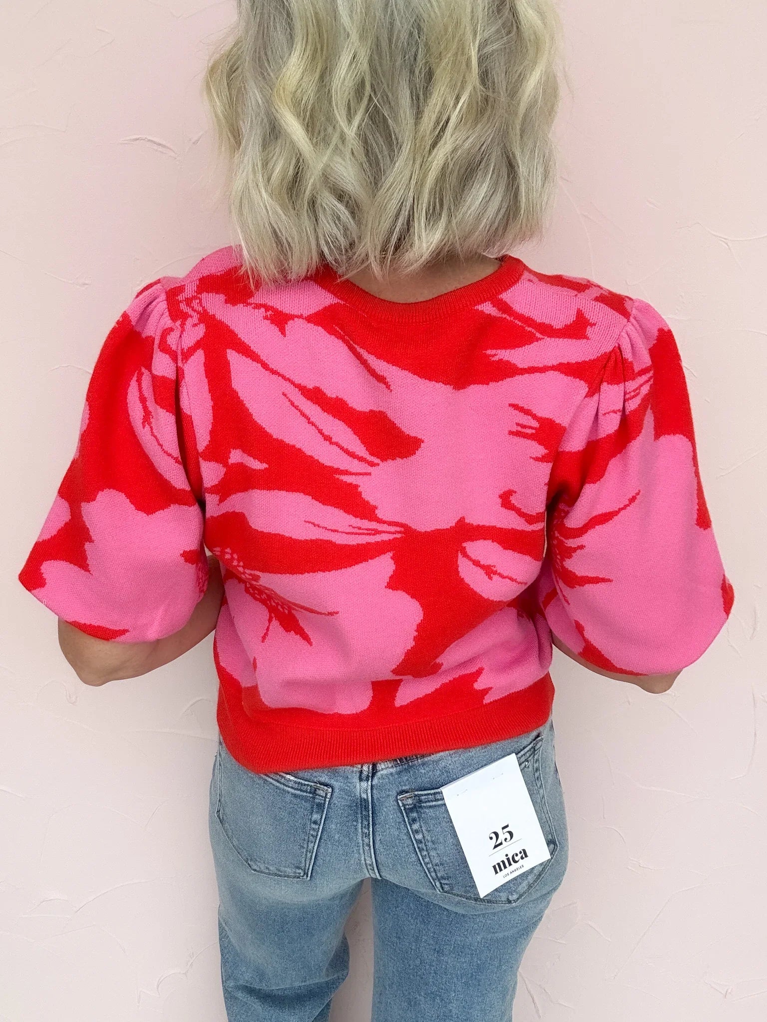 Pop Art Floral Knit Top