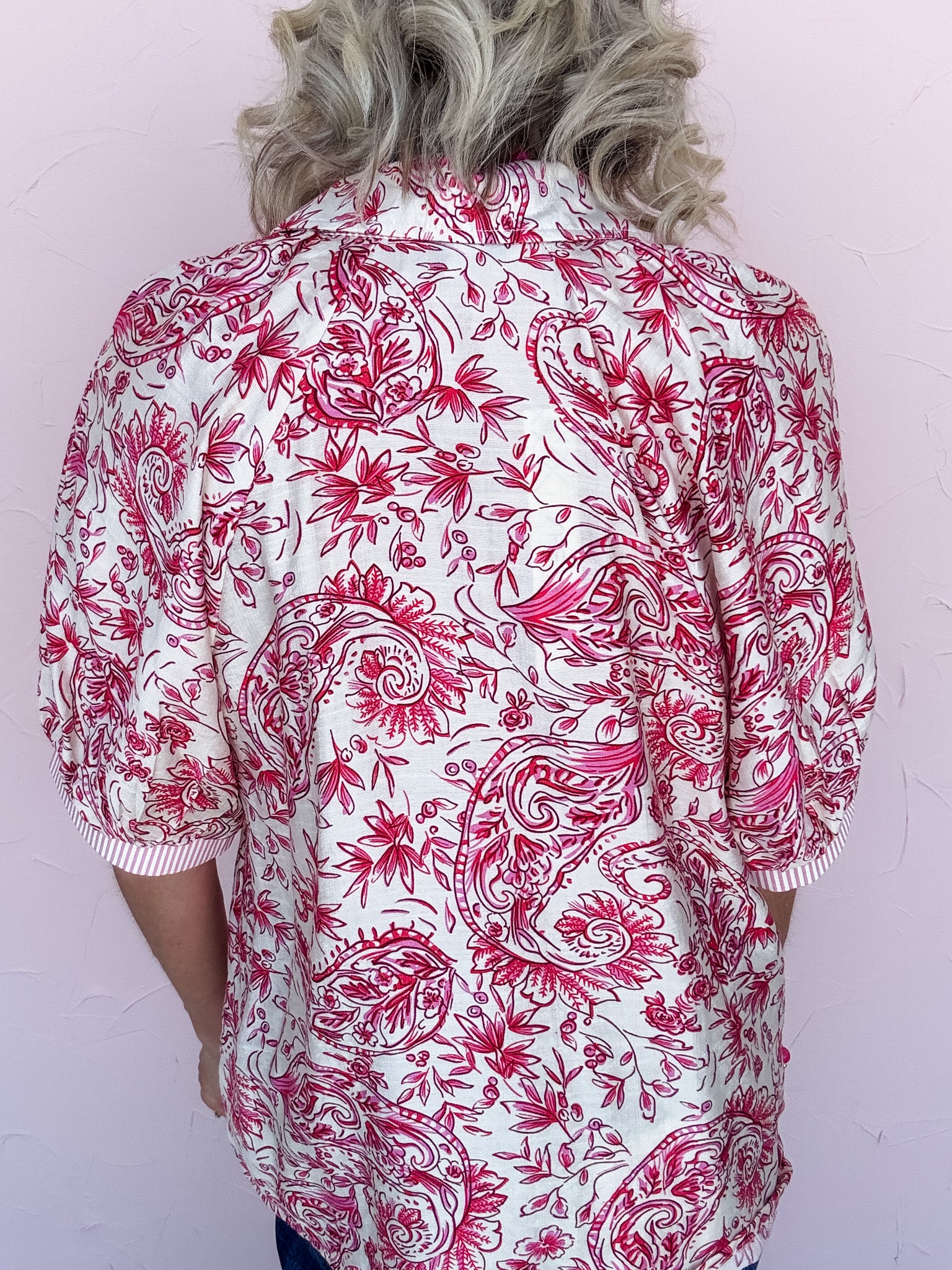 Porcelain Bloom Button Down