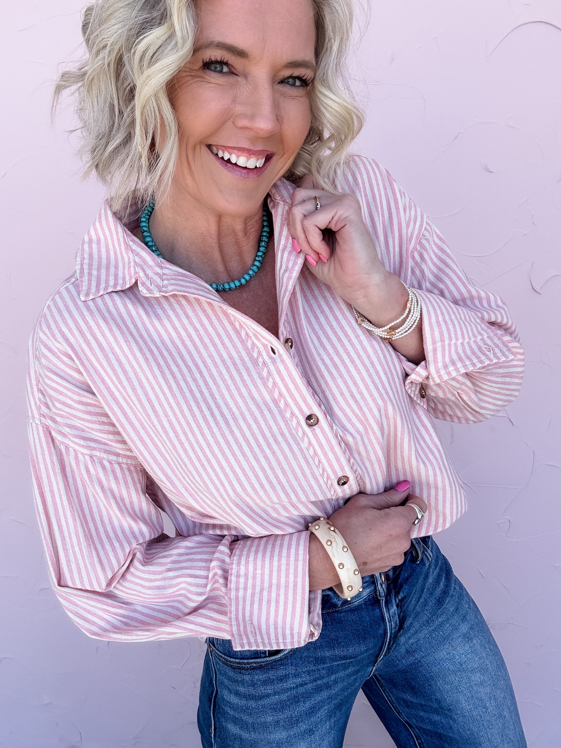 Pink Prospect Button Down