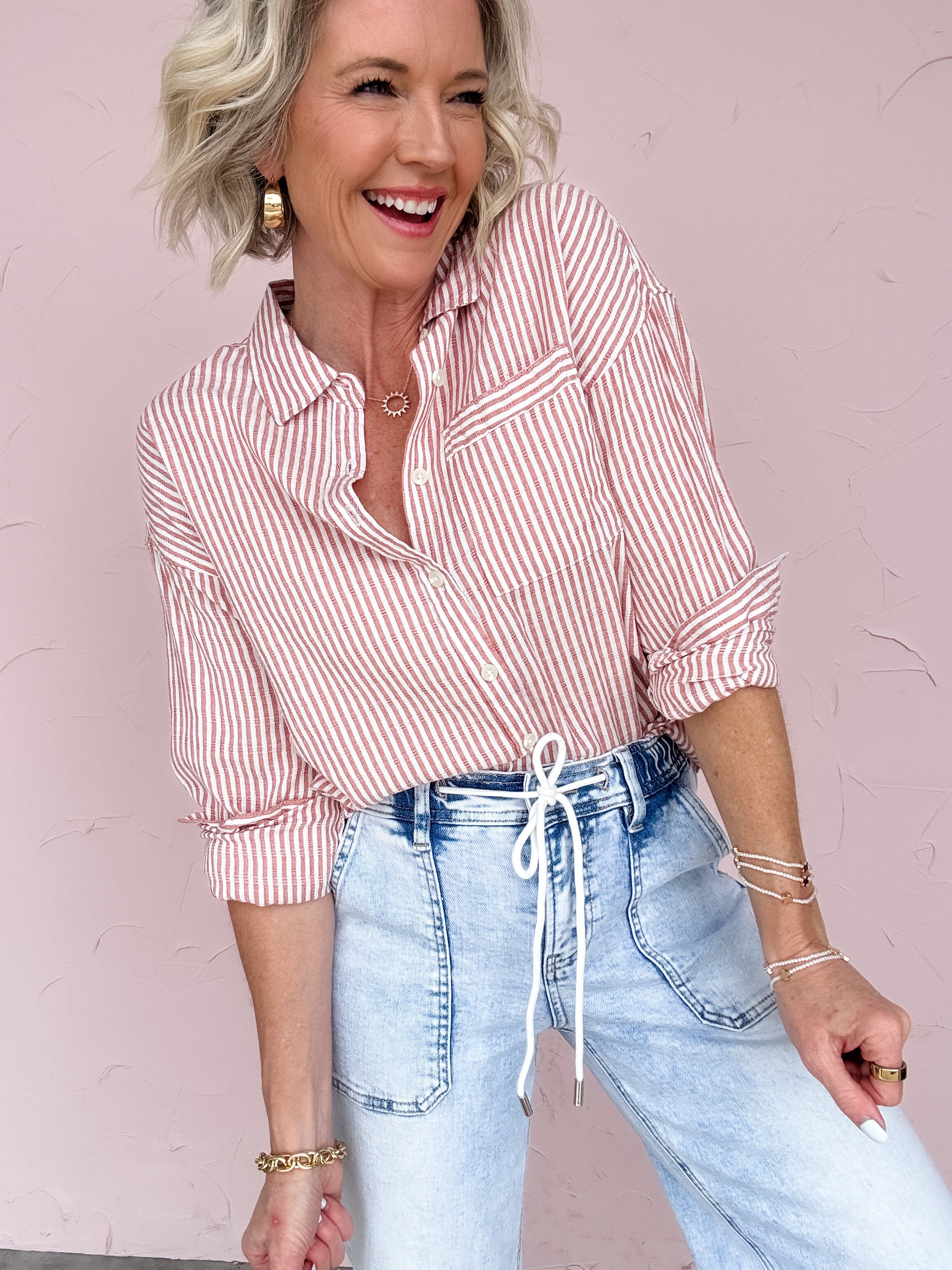 Rose Harbor Button Down