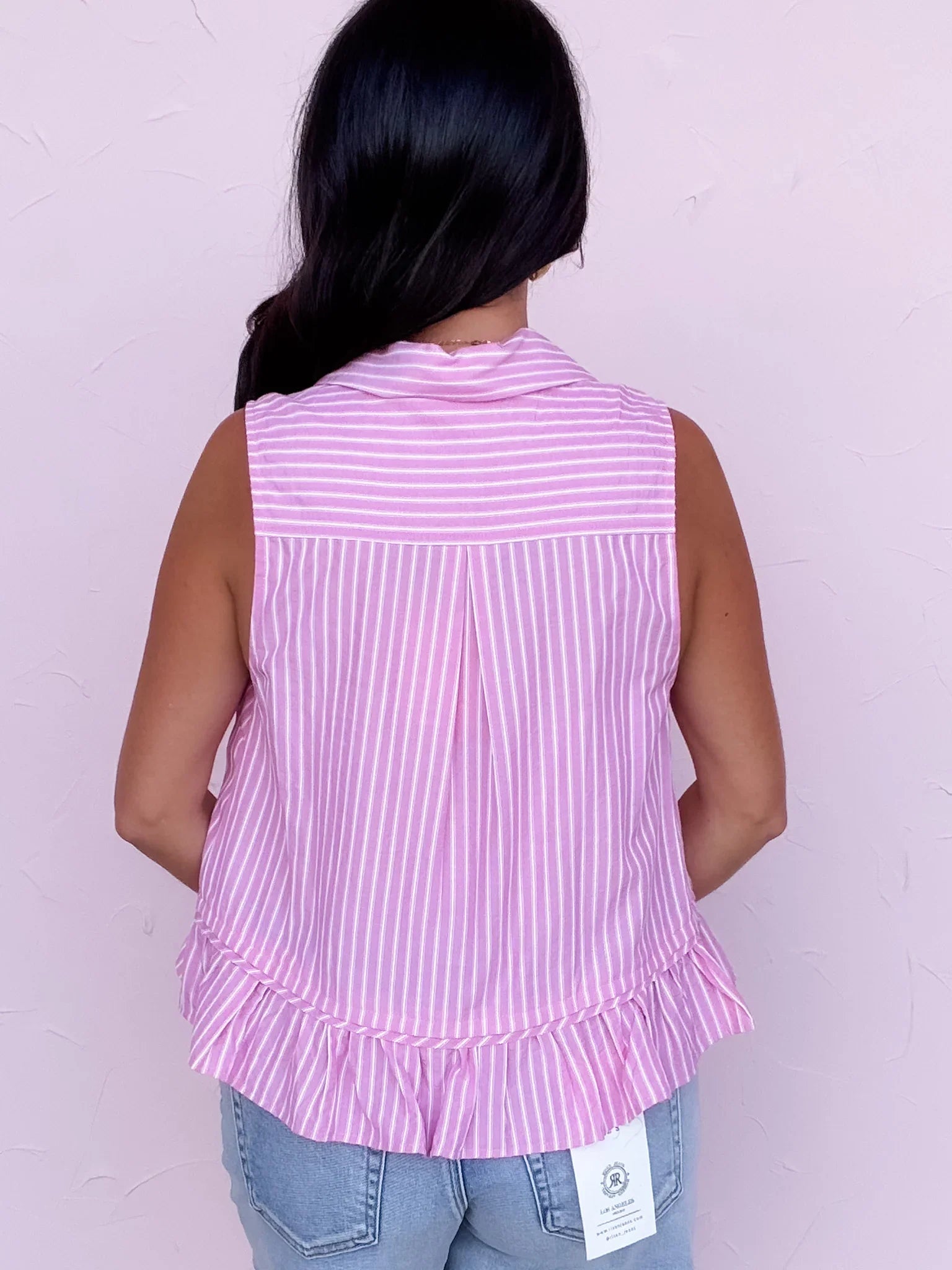 Rosie Stripe Peplum Top