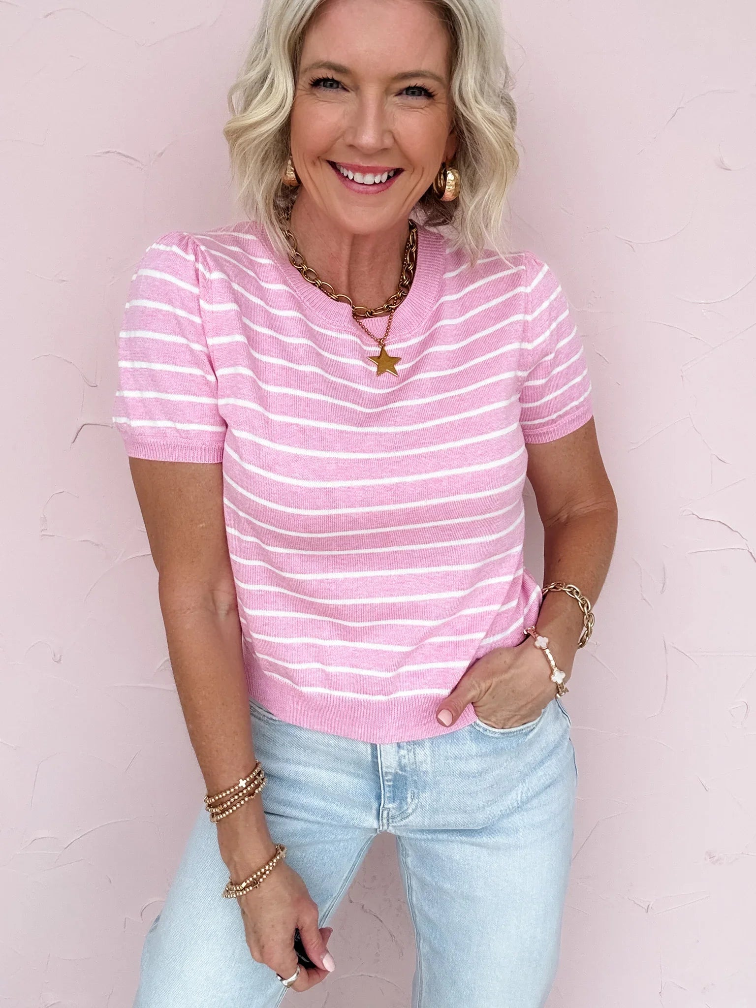 Millie Rose Stripe Sweater - 30% Off