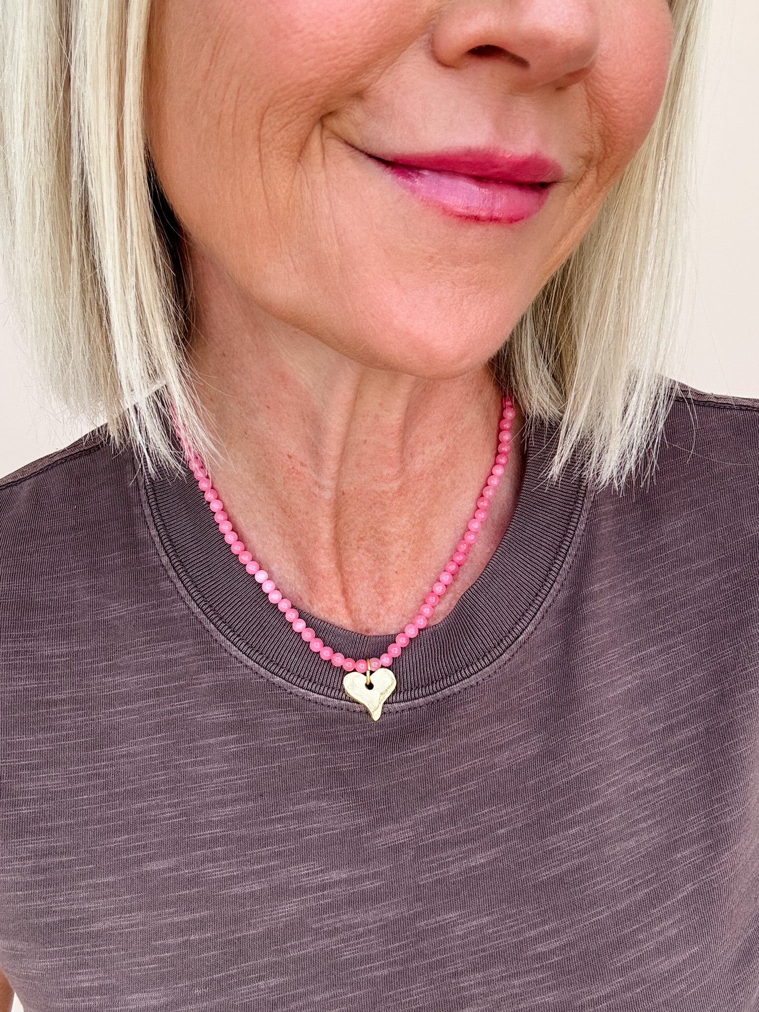 Blushing Heart Necklace | Susan Shaw