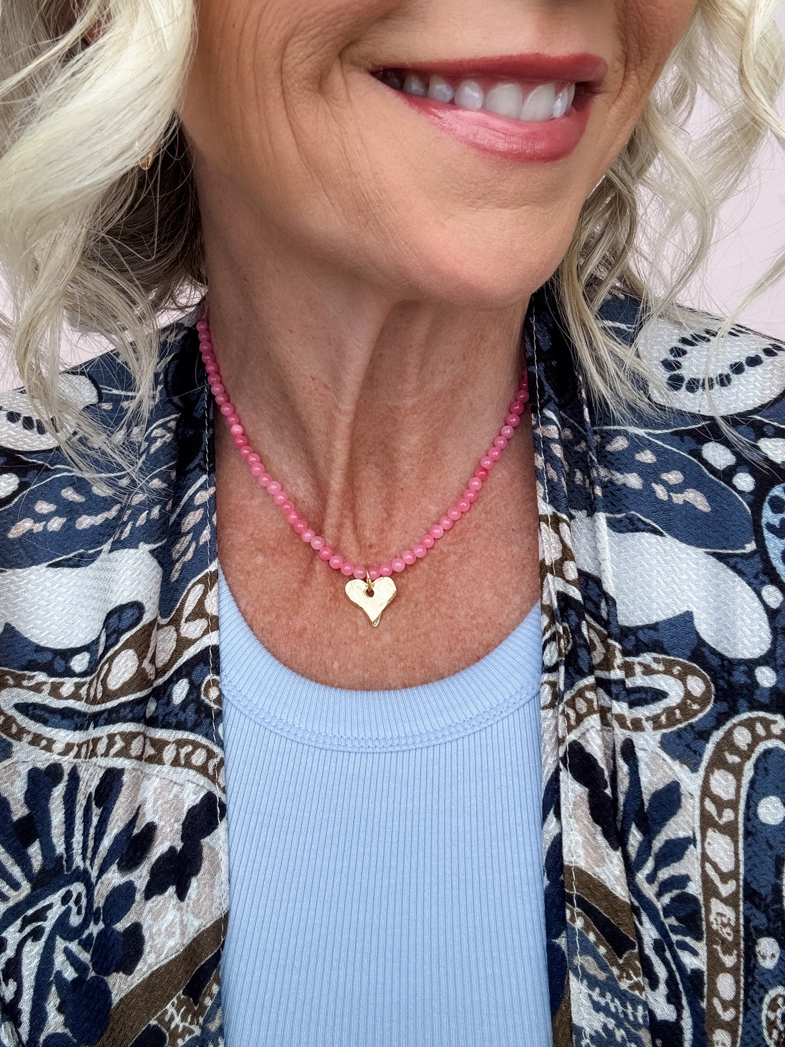 Blushing Heart Necklace | Susan Shaw