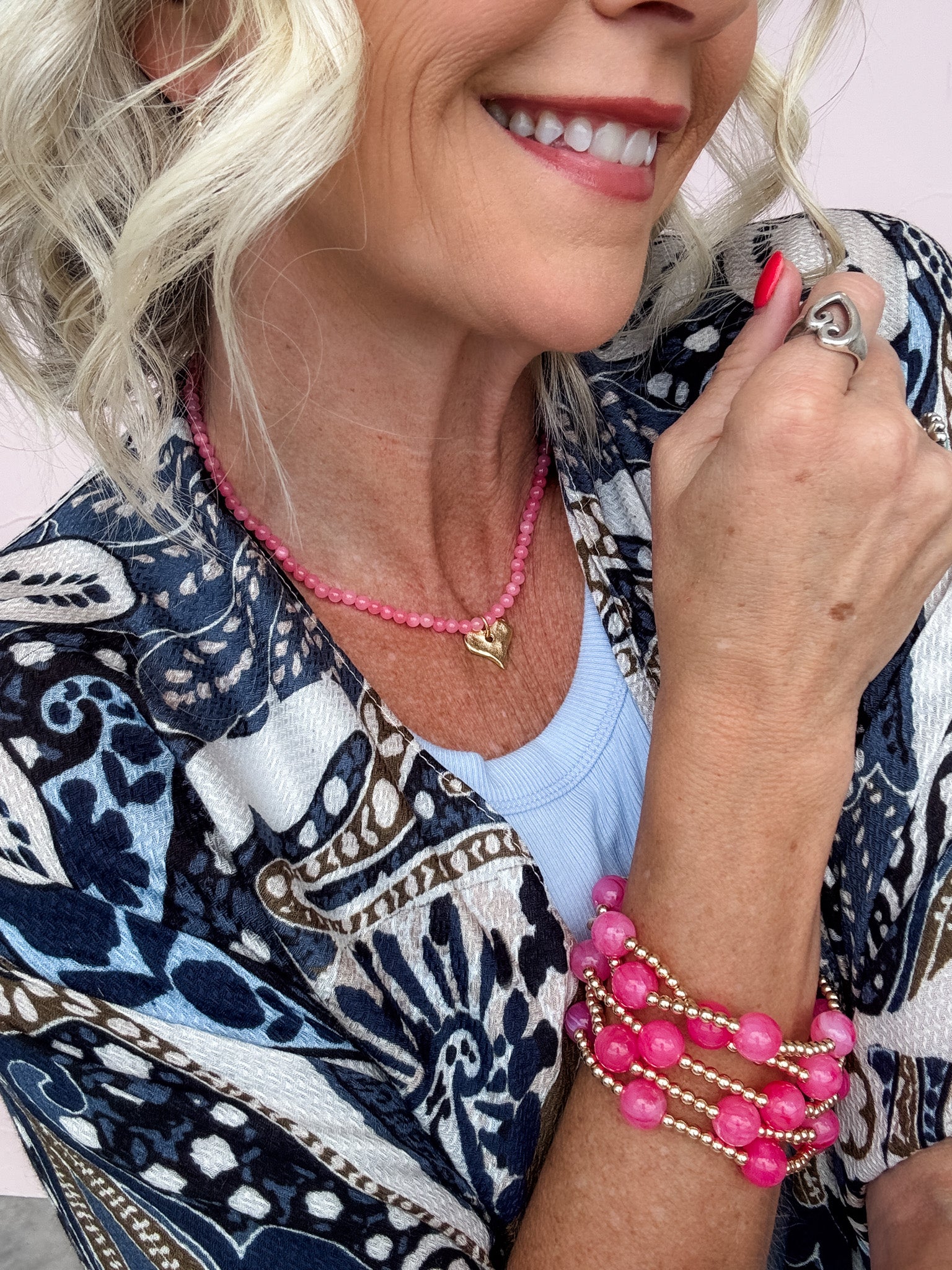 Blushing Heart Necklace | Susan Shaw