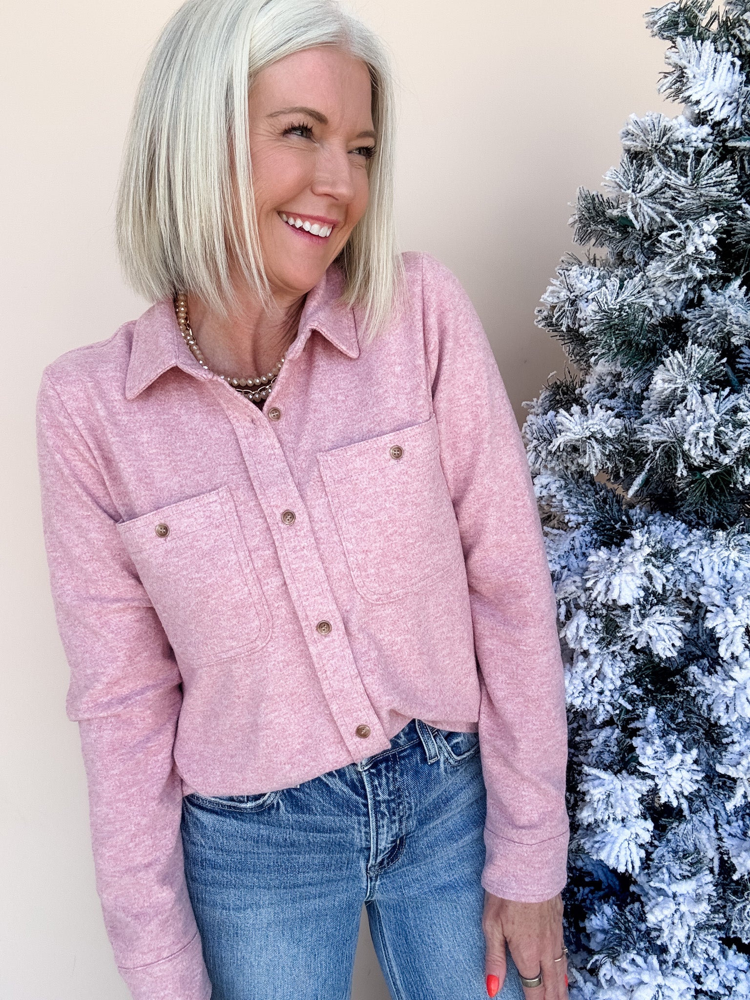 Lewis Button Down | Mauve Pink