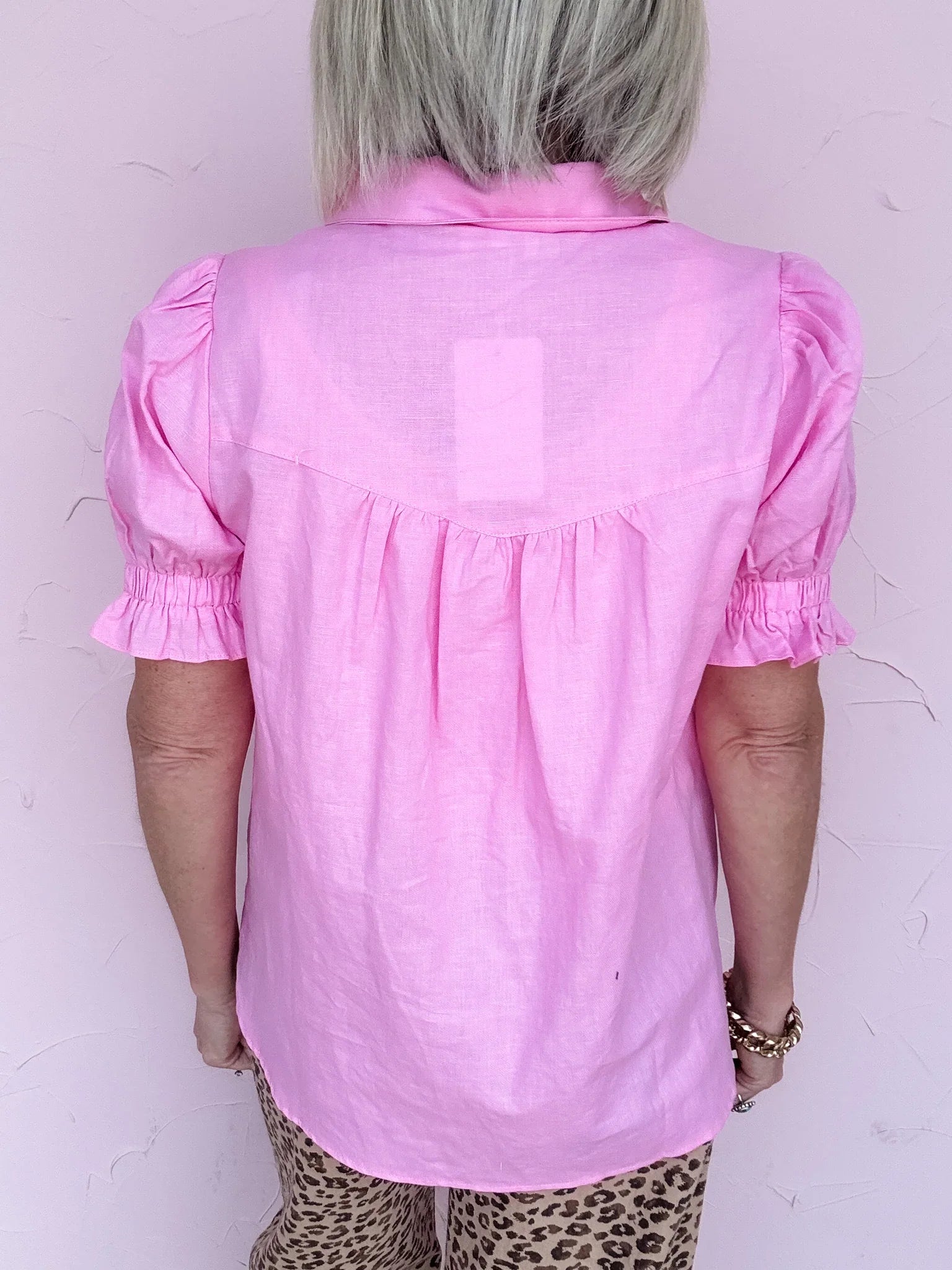 Pink Paper Plans Top - 50% Off