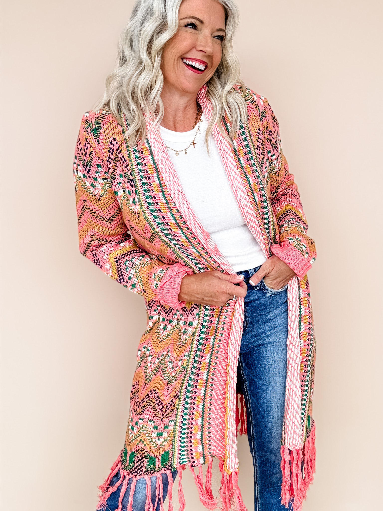 Pink Desert Cardigan