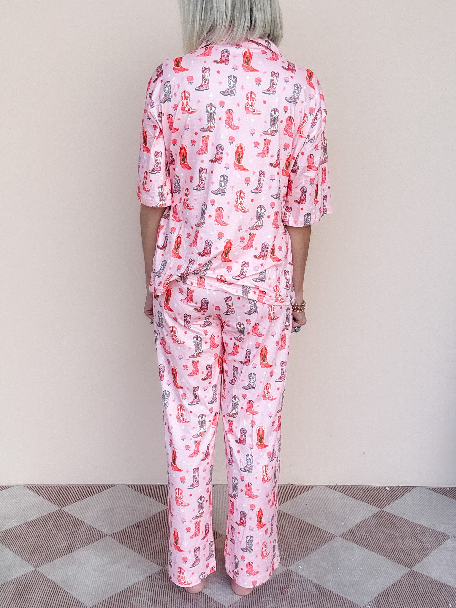Boots & Roses Pajama Set