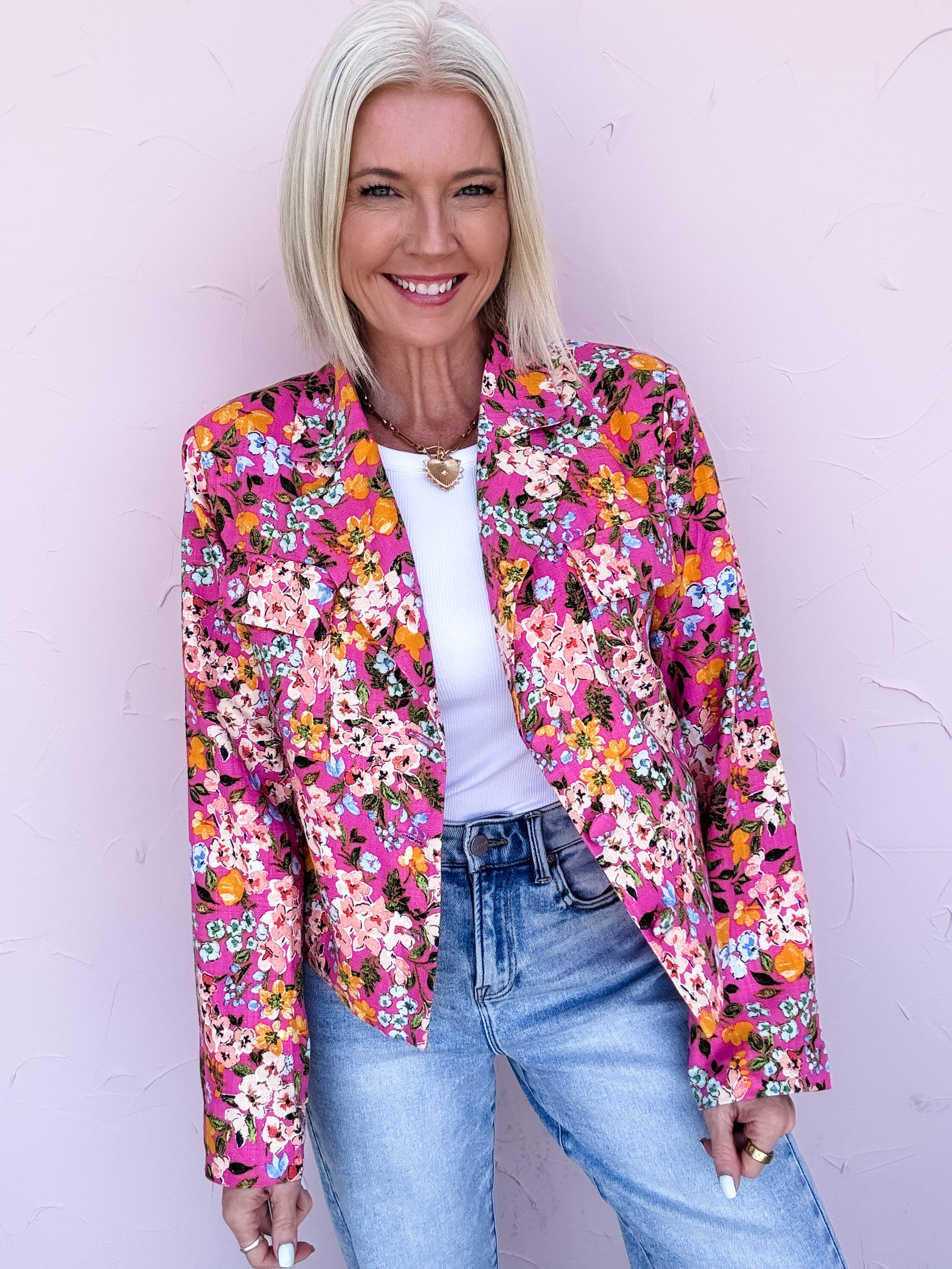 Pink Power Move Blazer