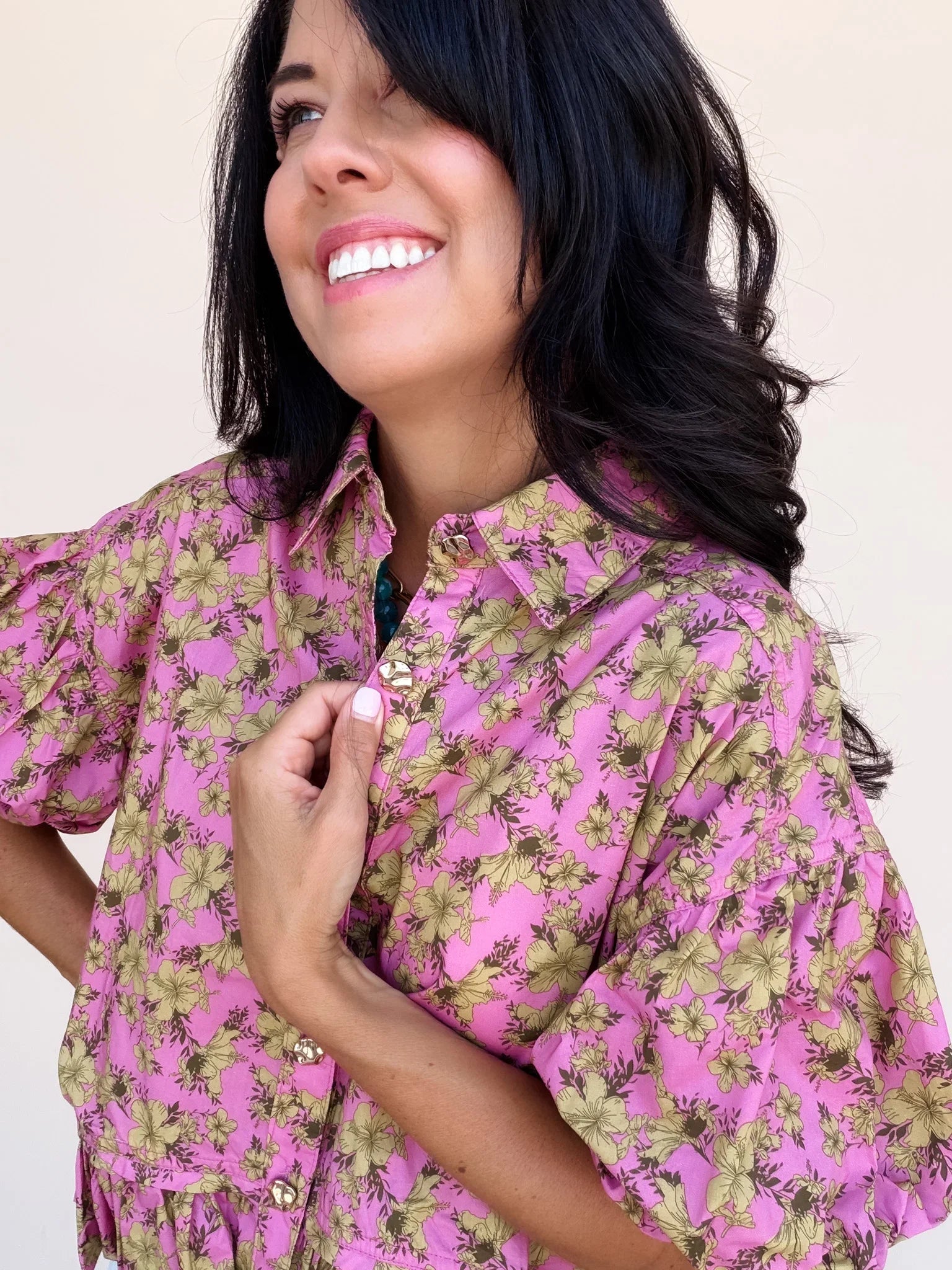 Gilded Garden Top | Dusty Pink