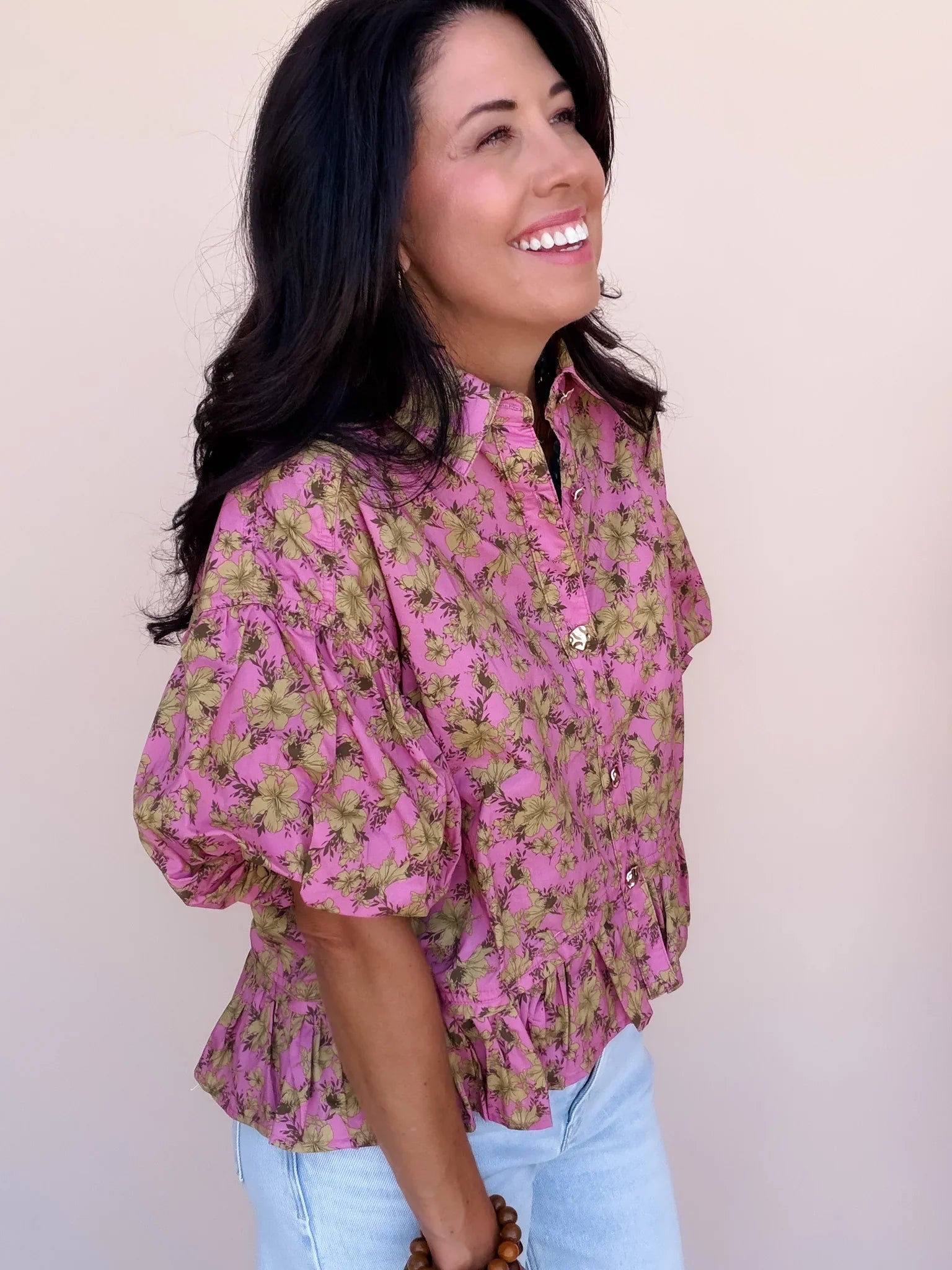 Gilded Garden Top | Dusty Pink