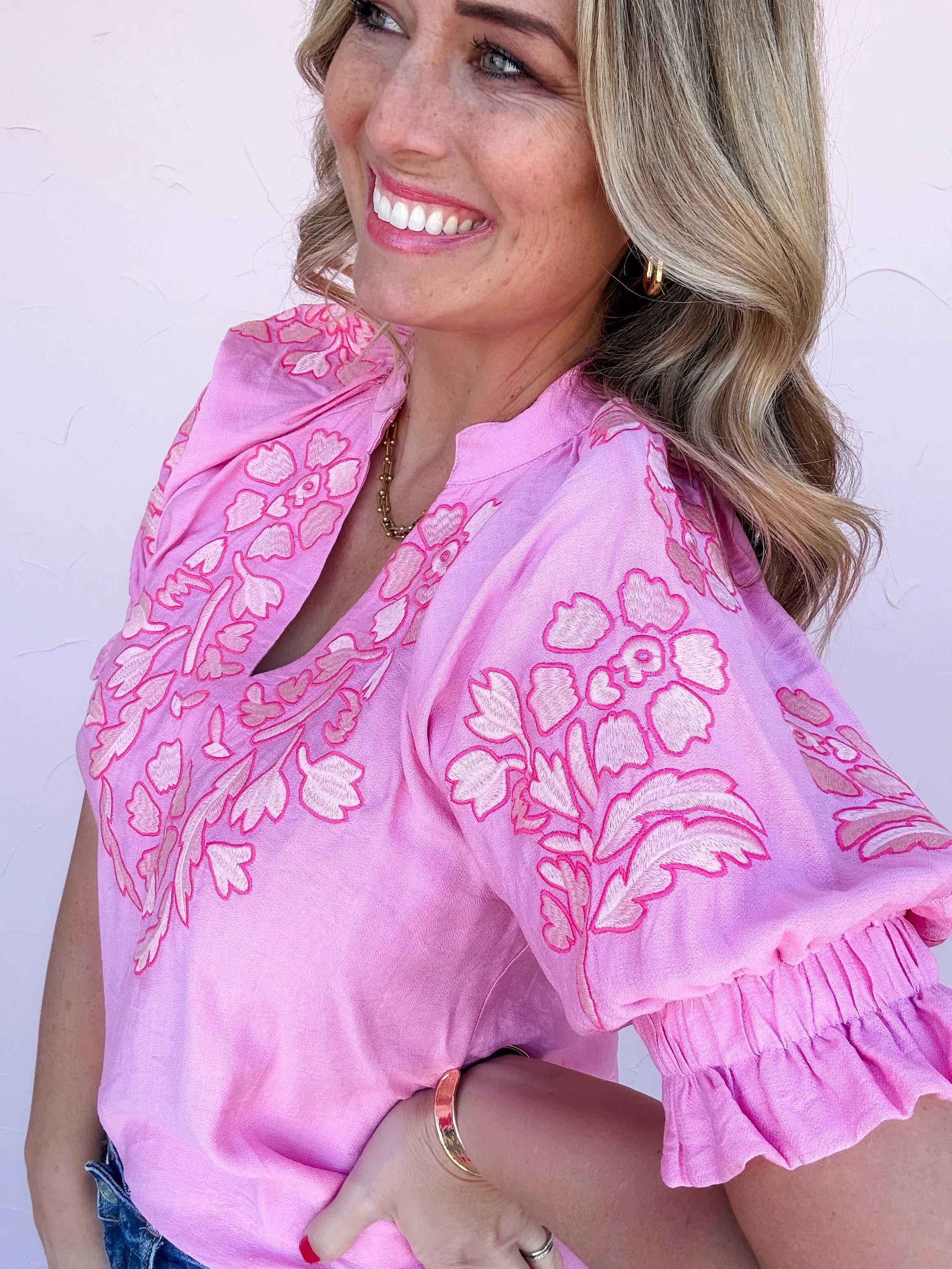 Lighthearted Bloom Top