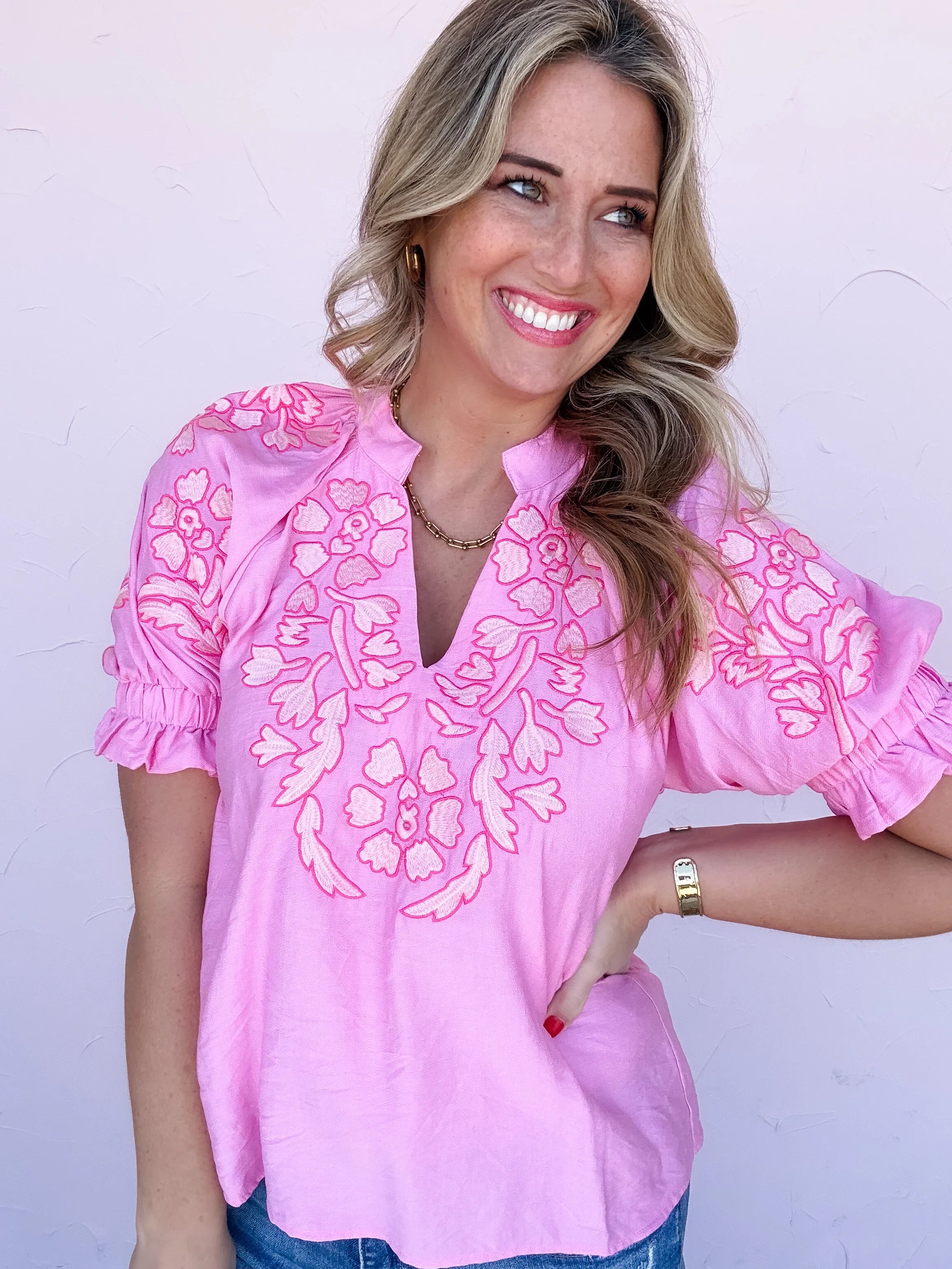 Lighthearted Bloom Top