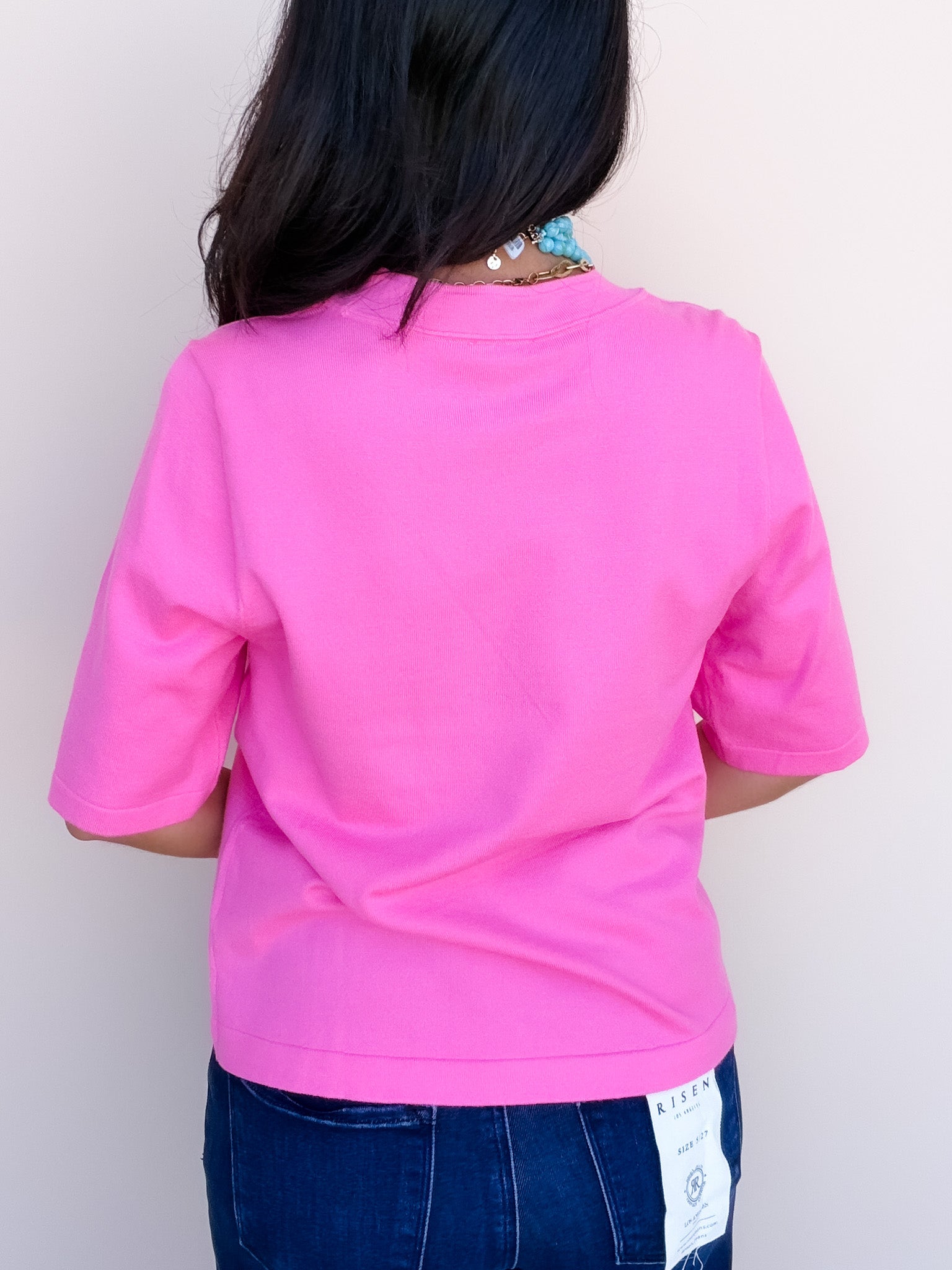 Soft Season Knit Top | Bubble Gum