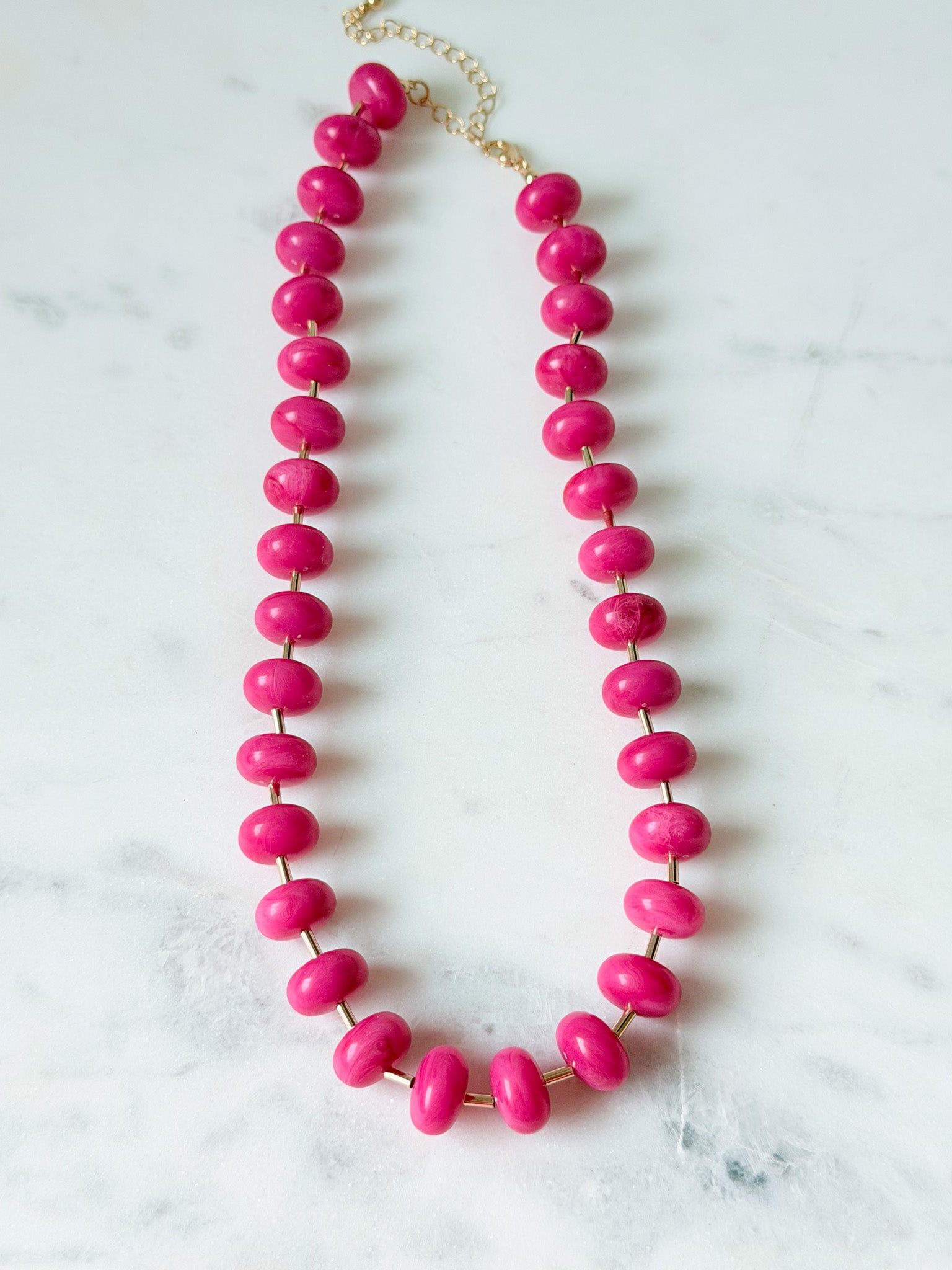 Pretty in Pink Beaded Necklace