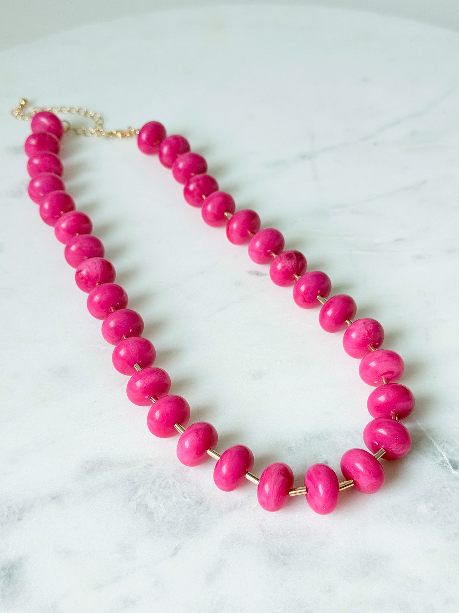 Pretty in Pink Beaded Necklace