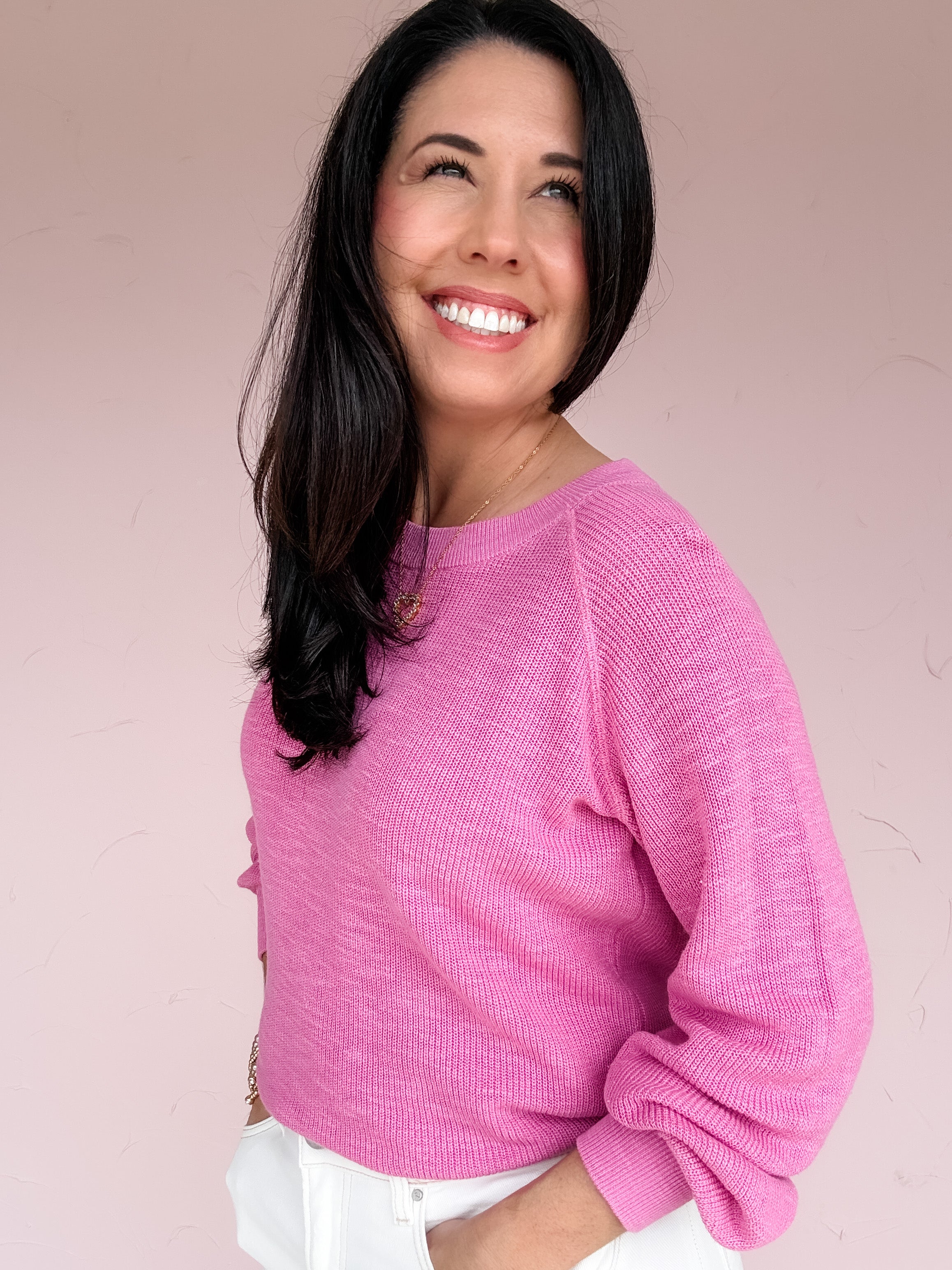 Perfectly Pink Knit Sweater