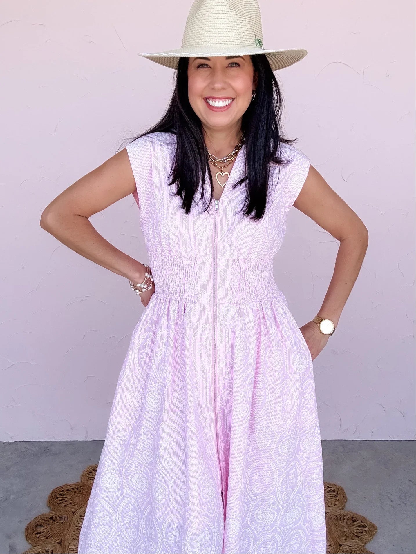 Blush Paisley Dress - 30% OFF