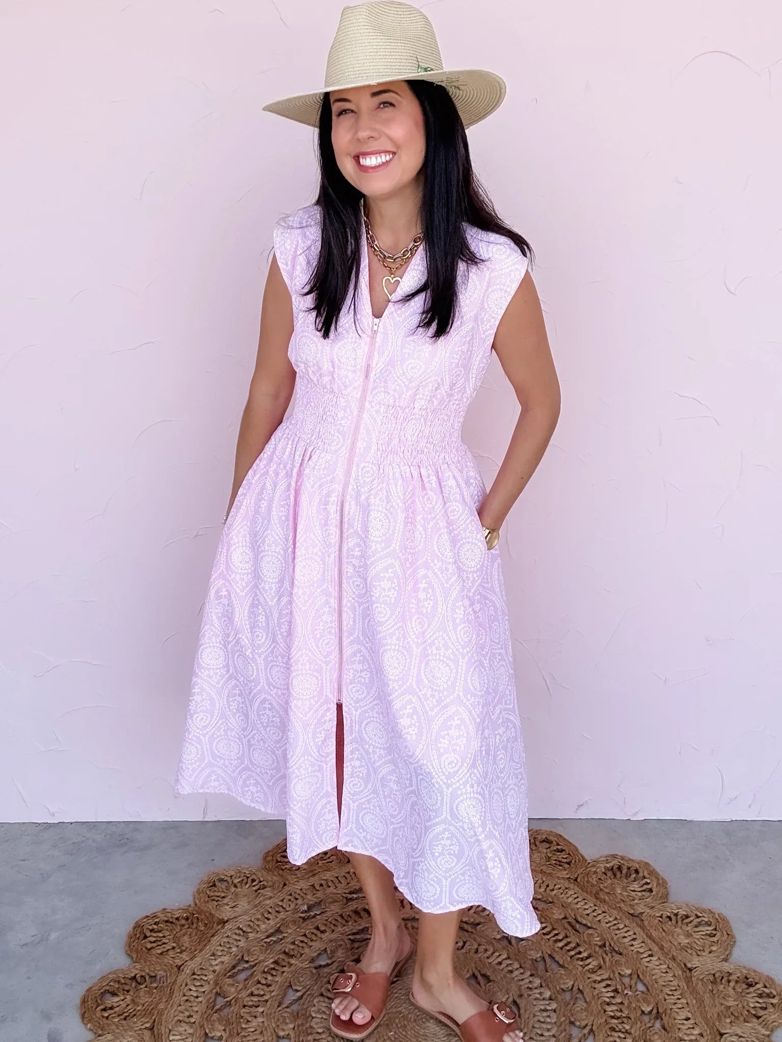 Blush Paisley Dress - 30% OFF